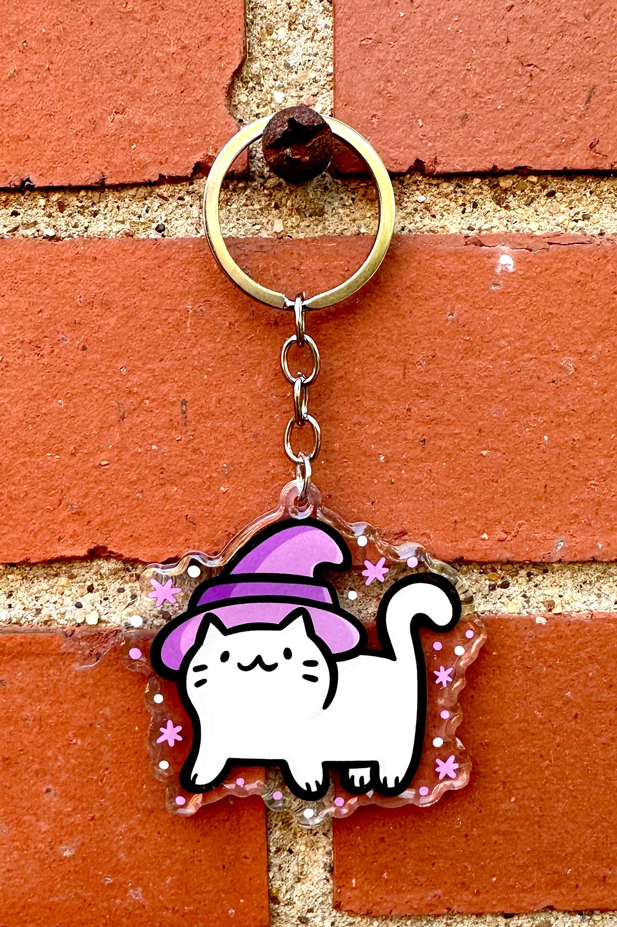 Witch Cat Keychain