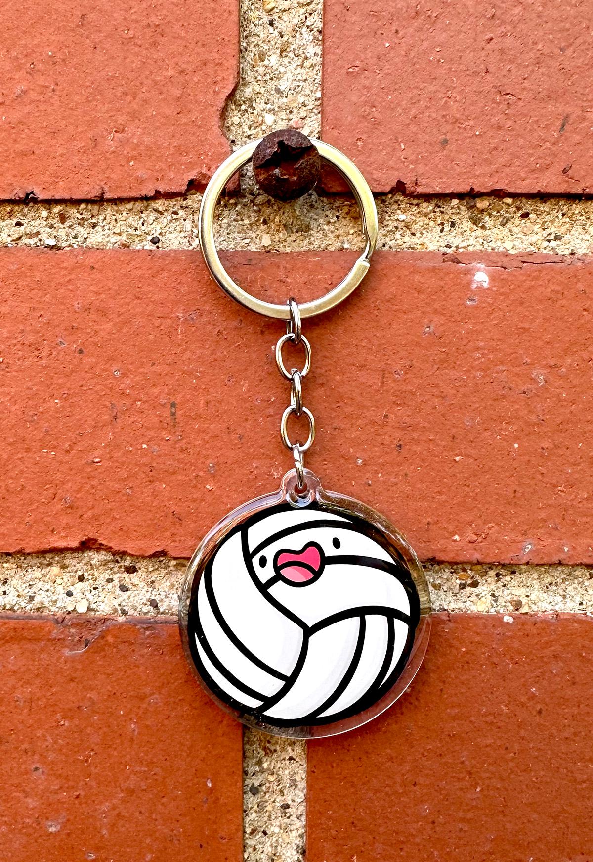 Volleyball Keychain