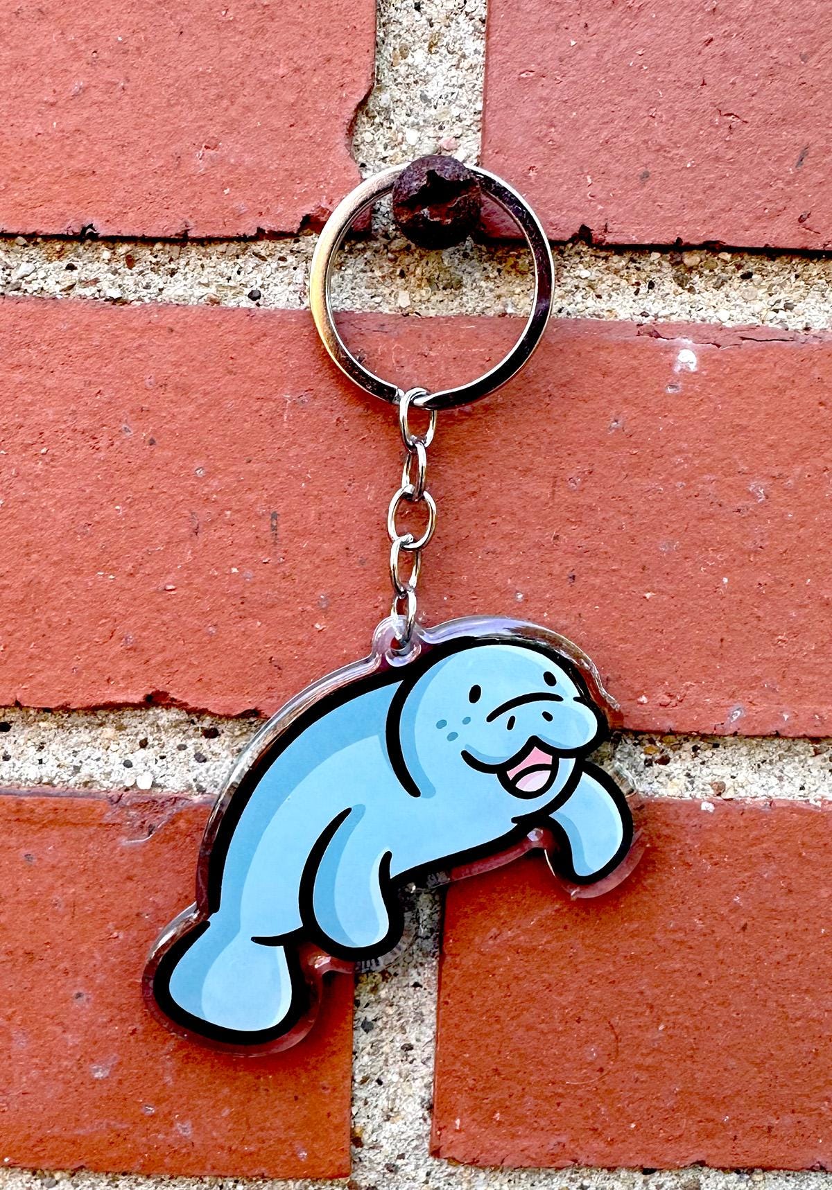 Manatee Keychain