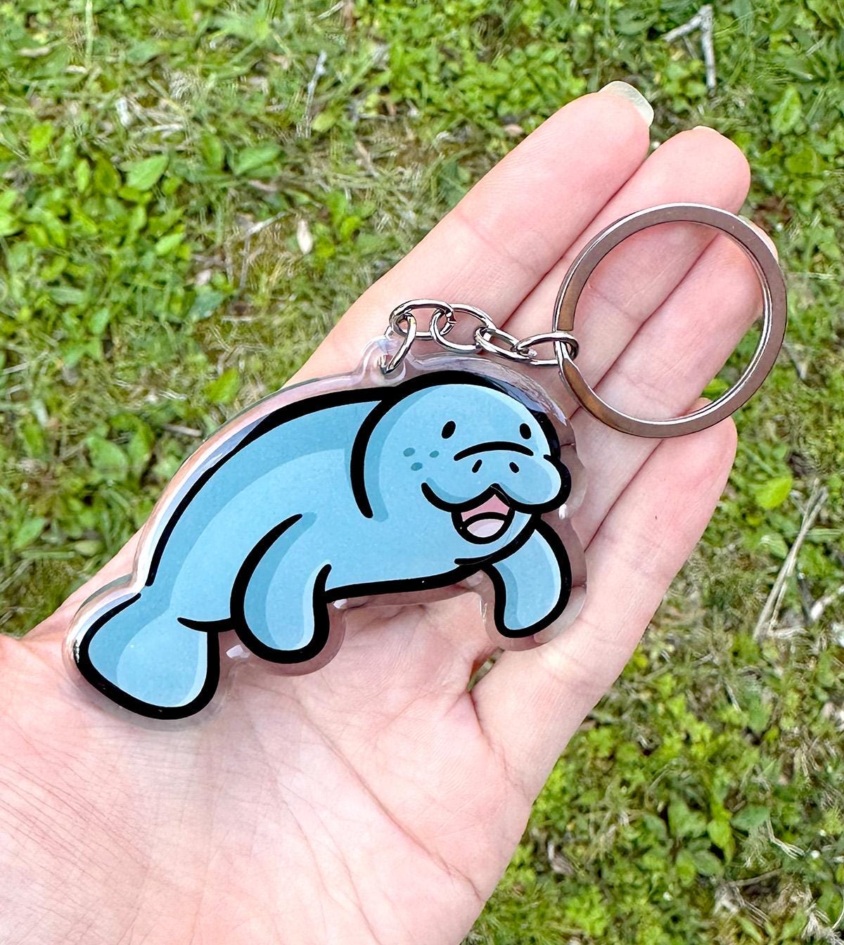 Manatee Keychain