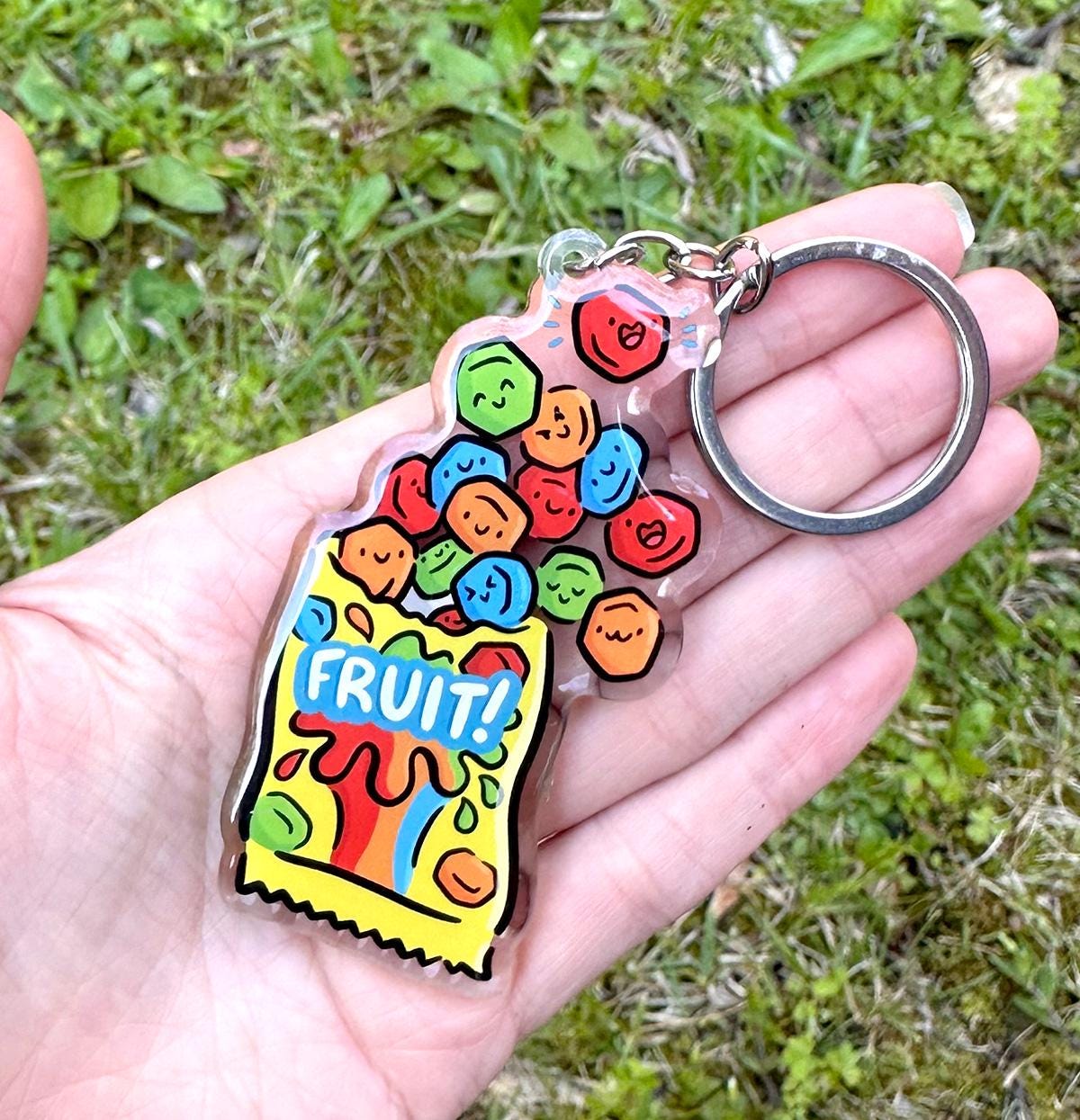 Fruit Gummies Keychain