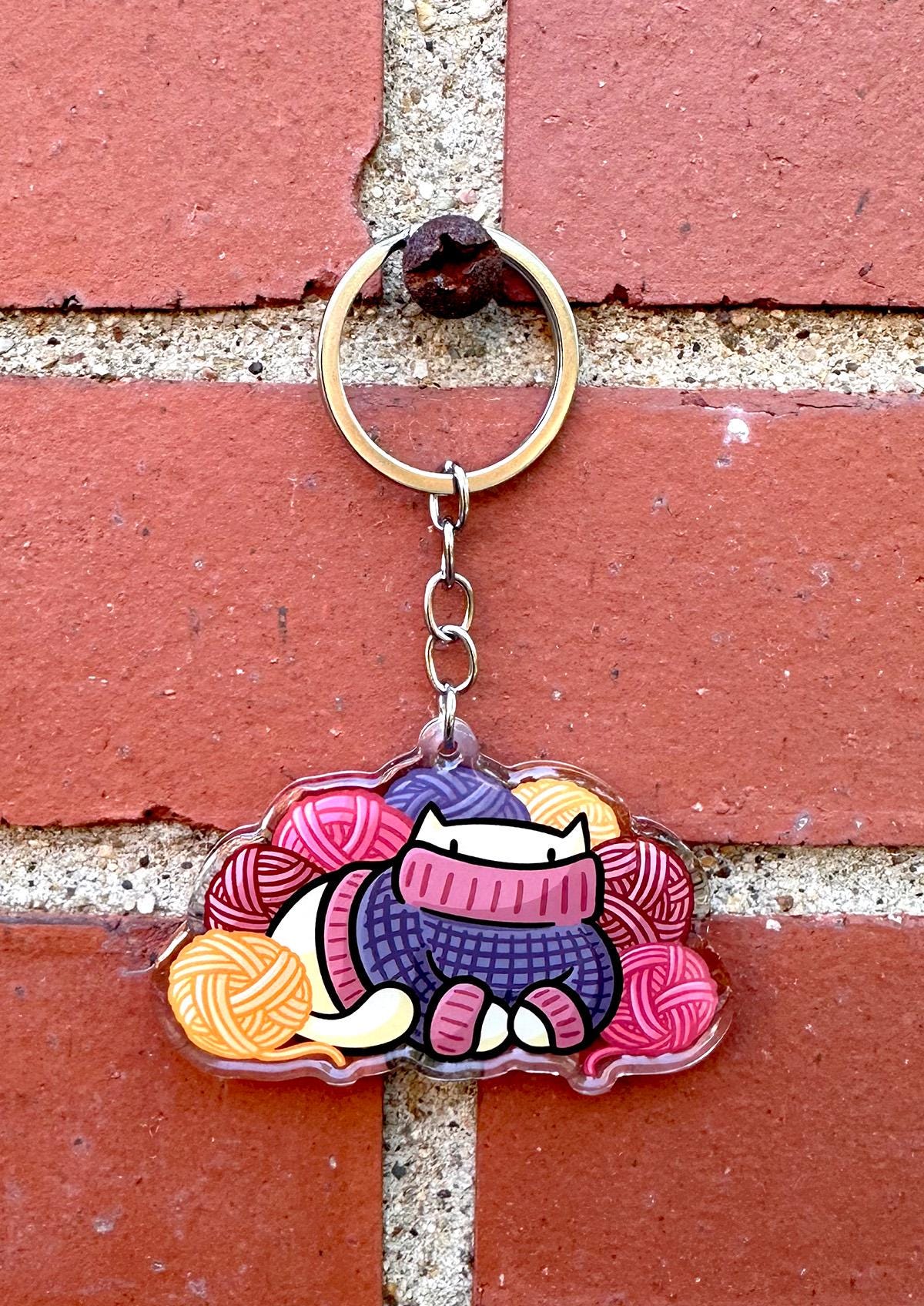 Sweater Cat Keychain