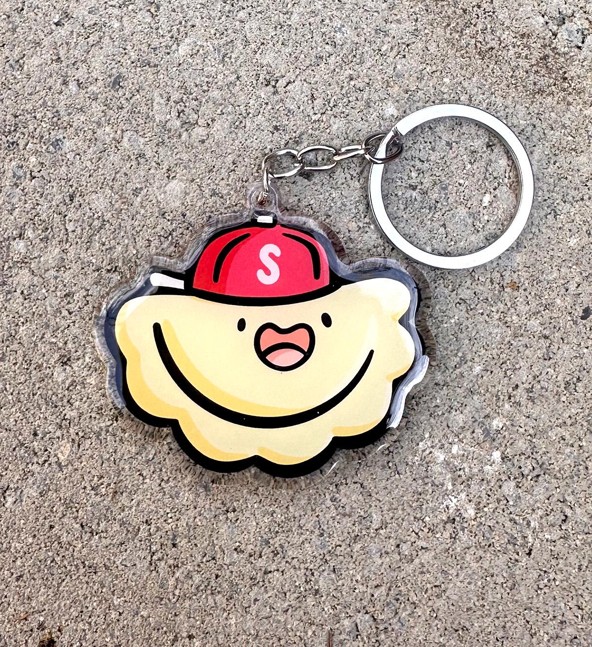 Pittsburgh PIerogi Keychain (Sauerkraut)