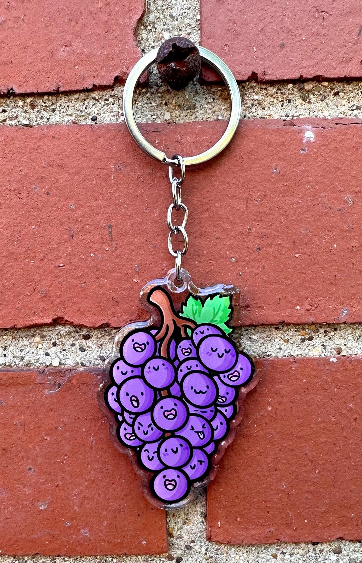 Grapes Keychain