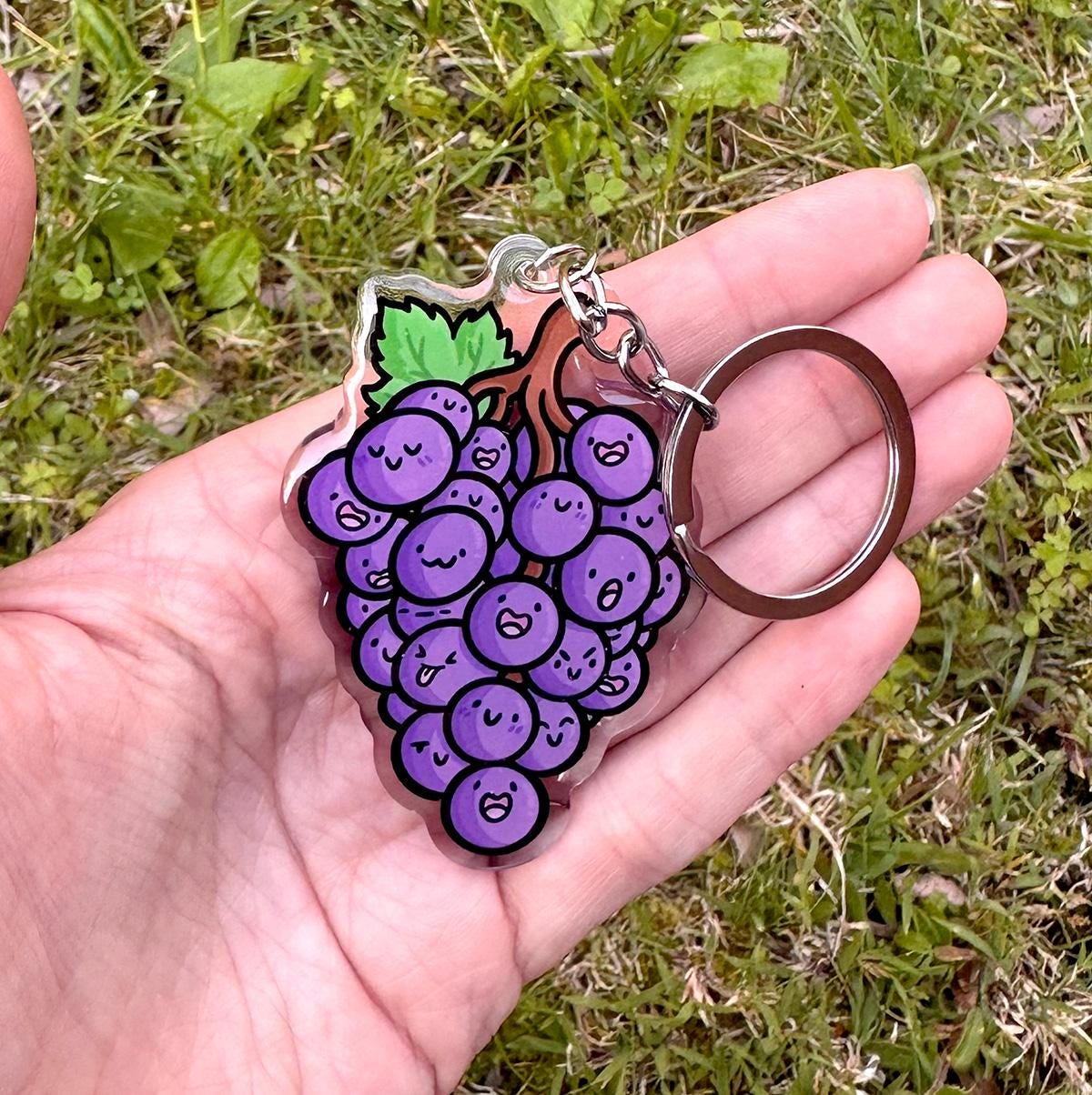Grapes Keychain
