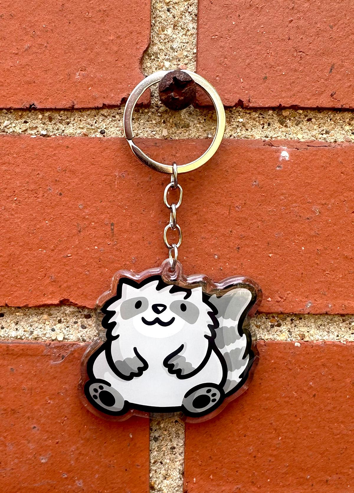 Raccoon Keychain