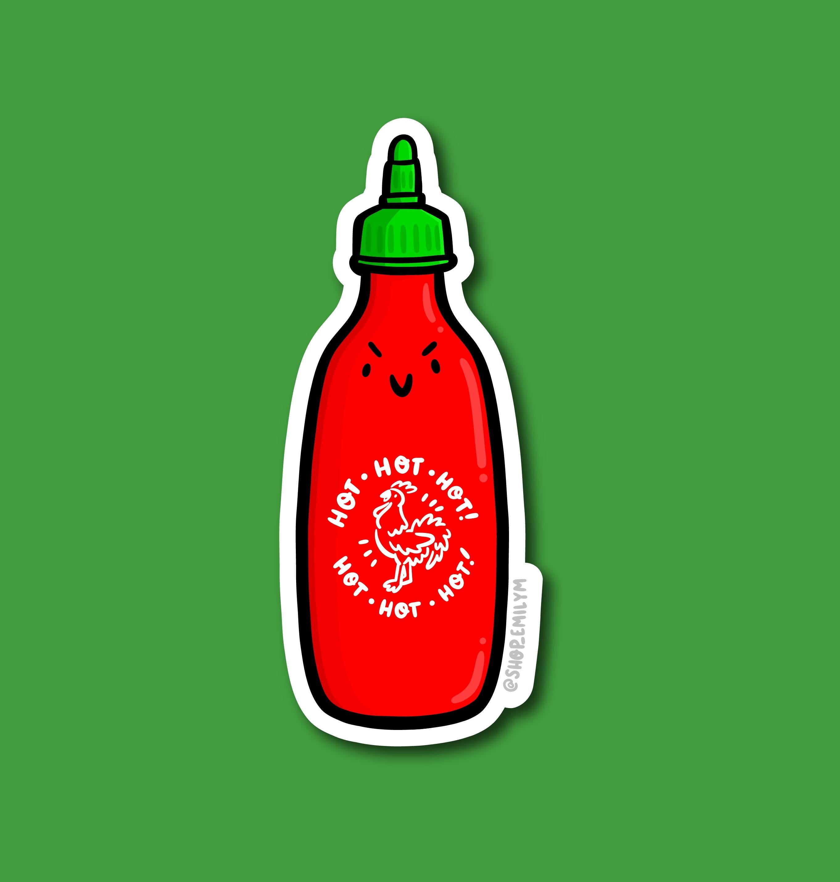 Sriracha Bottle Sticker