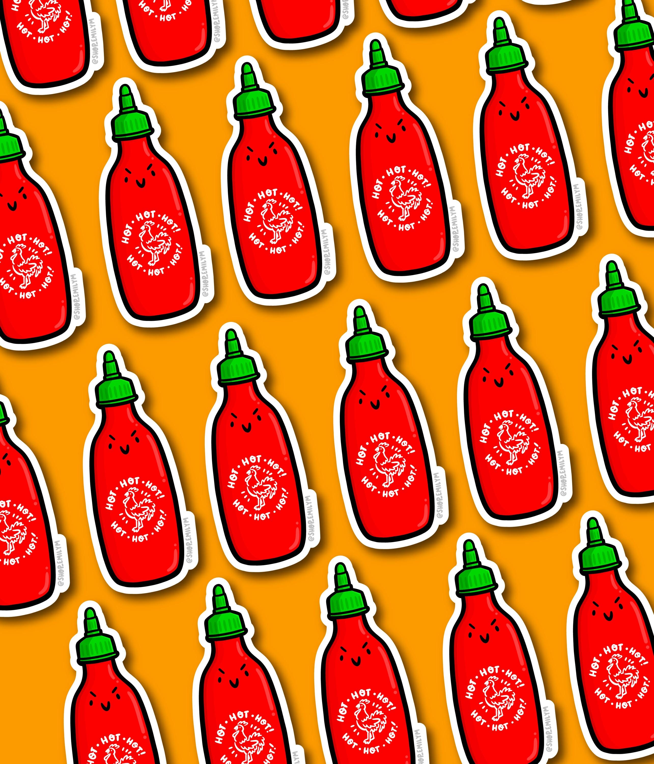 Sriracha Bottle Sticker