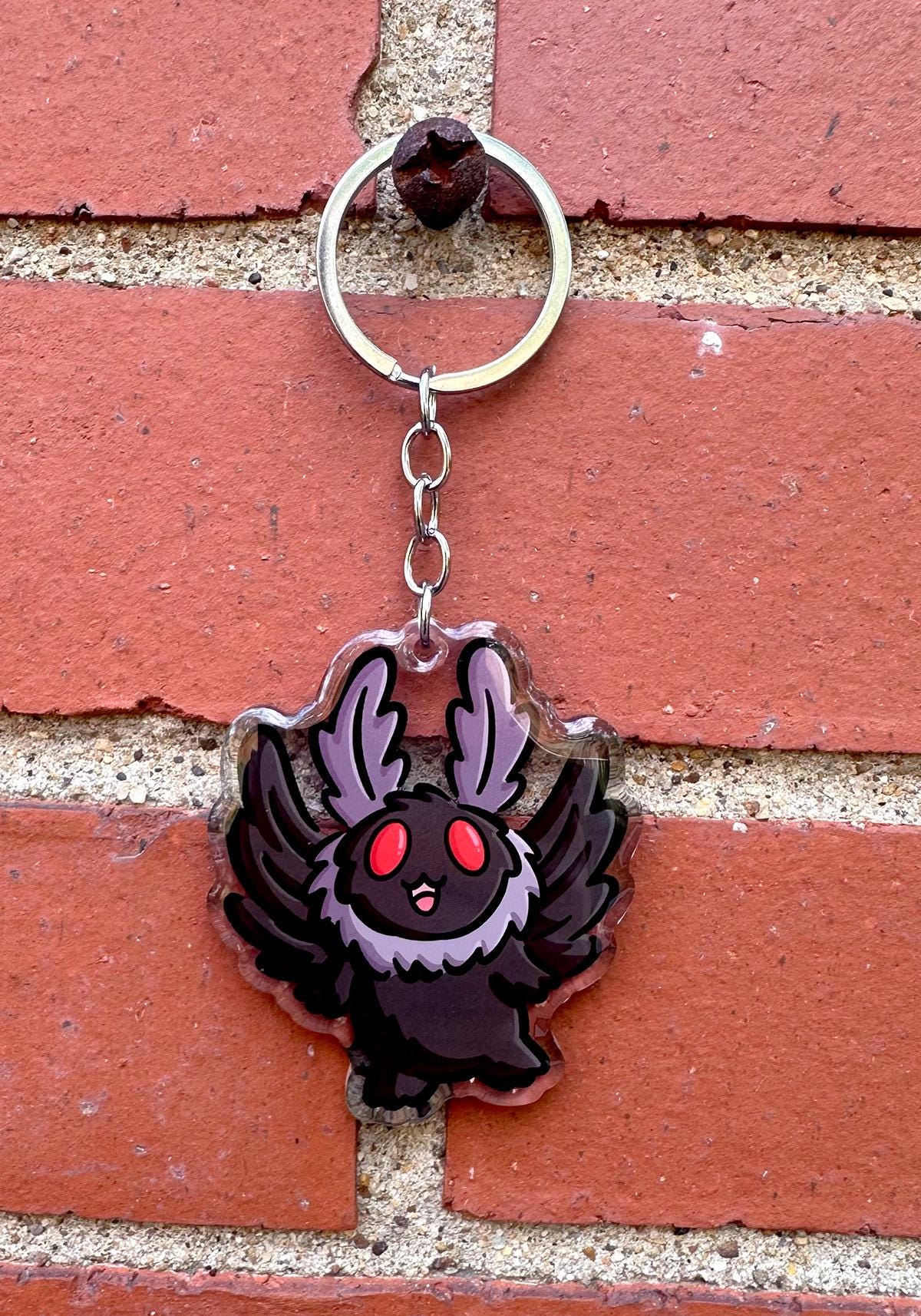 Moth Man Keychain