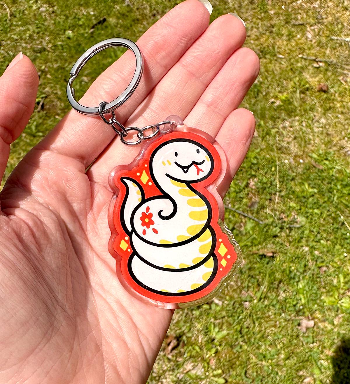 Snake Zodiac Keychain