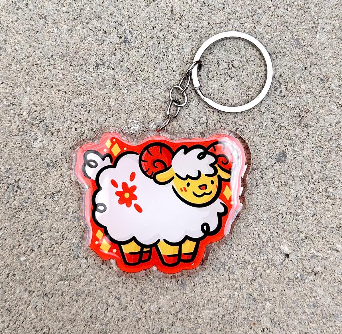 Sheep Zodiac Keychain