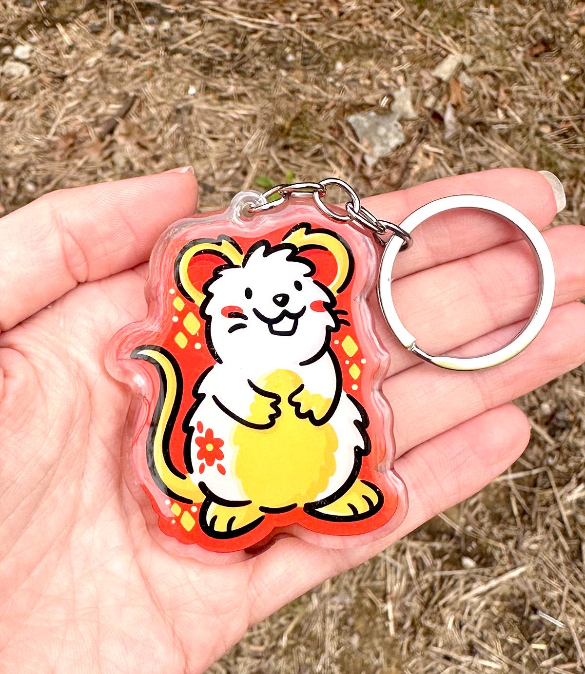 Rat Zodiac Keychain