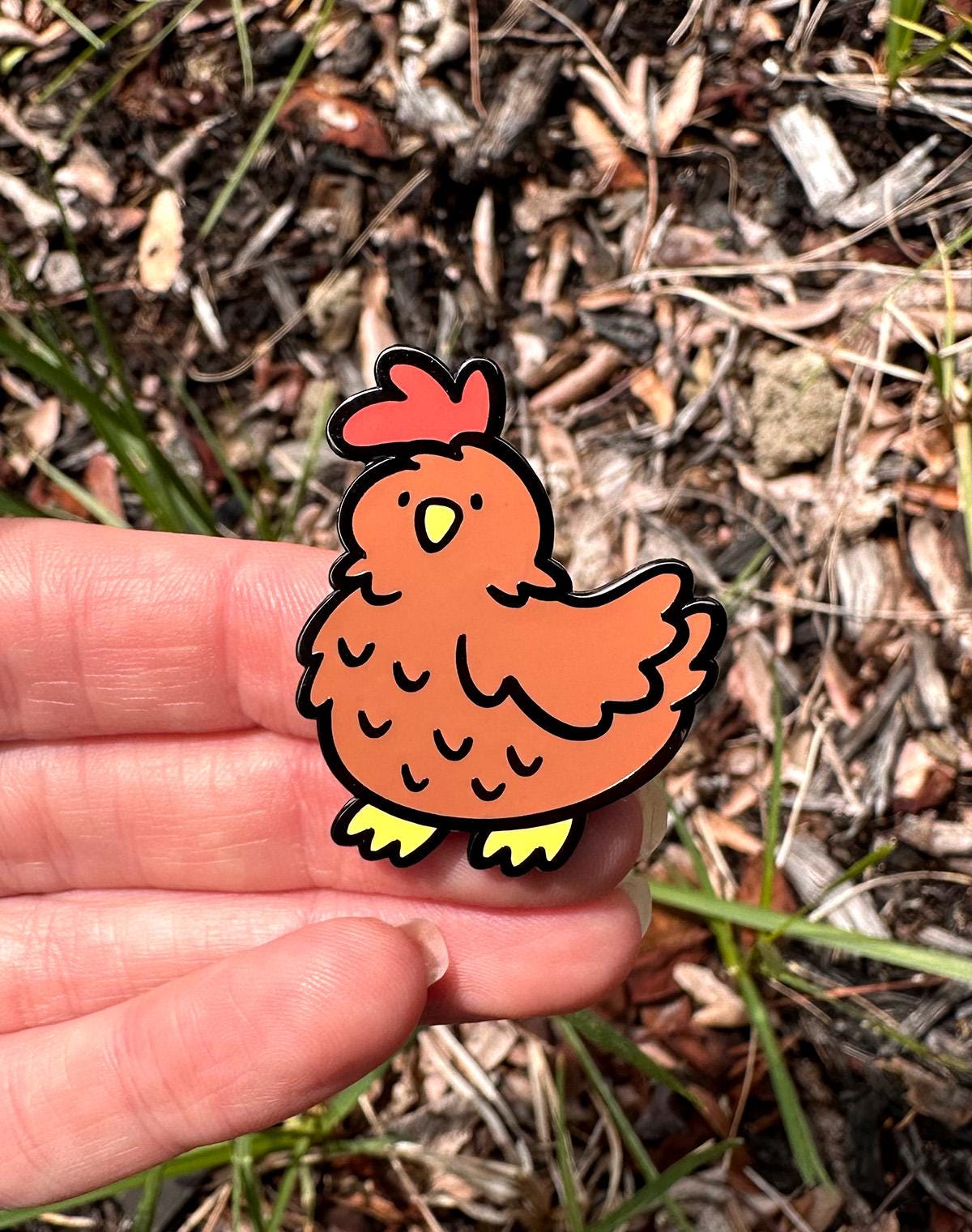 Chicken Enamel Pin