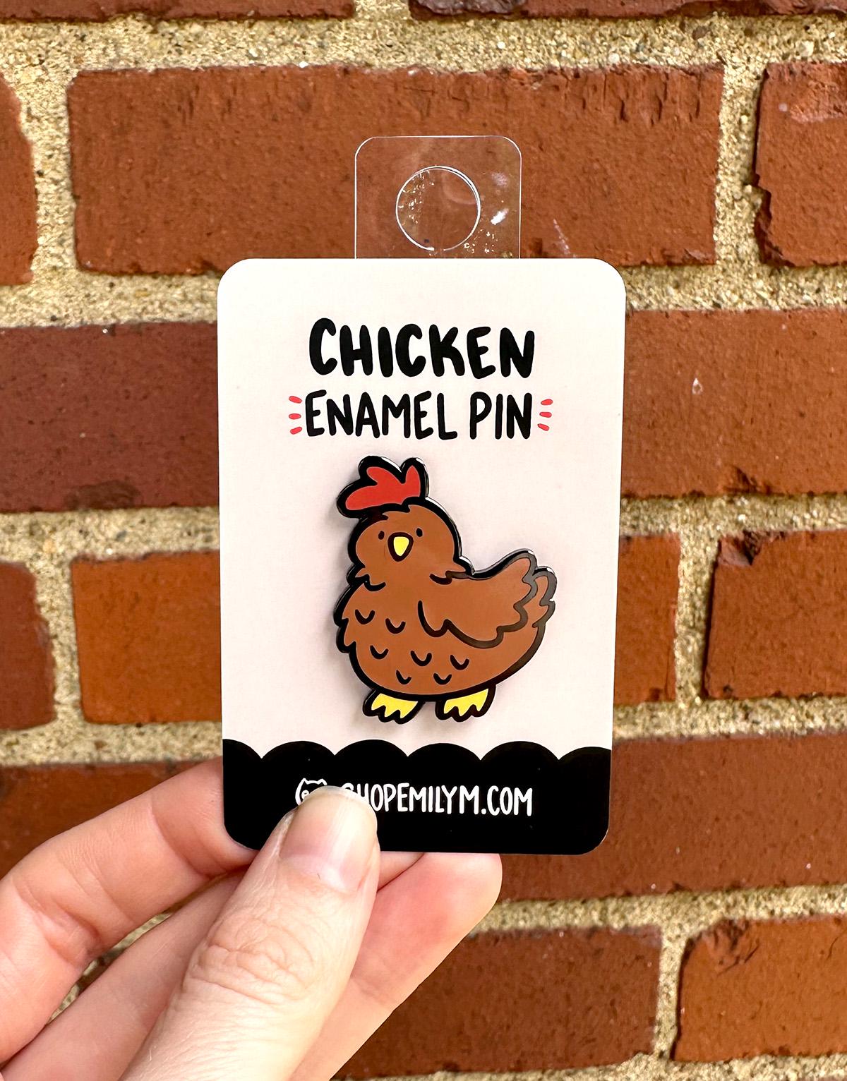 Chicken Enamel Pin