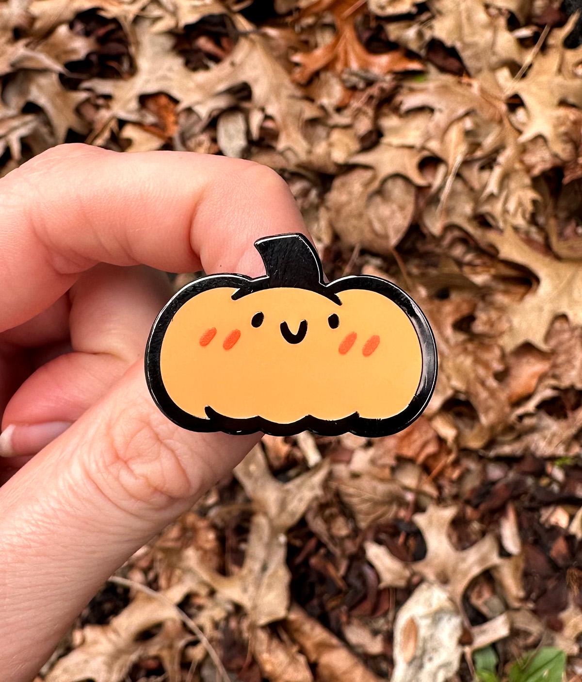 Pumpkin Enamel Pin
