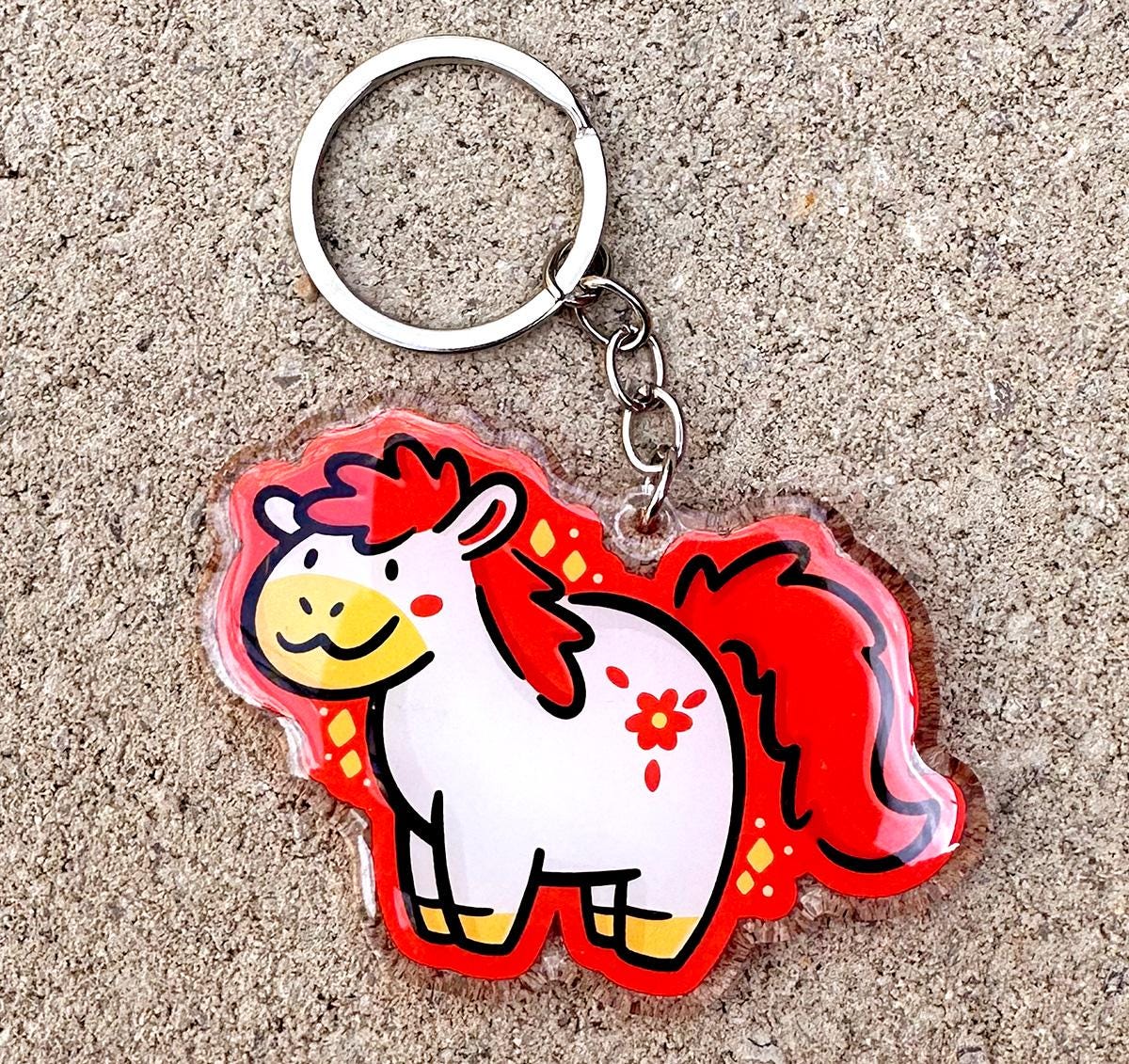 Horse Zodiac Keychain