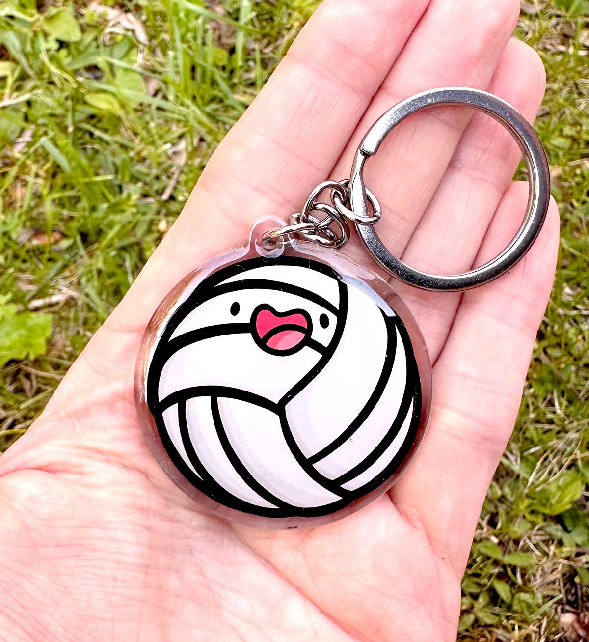 Volleyball Keychain