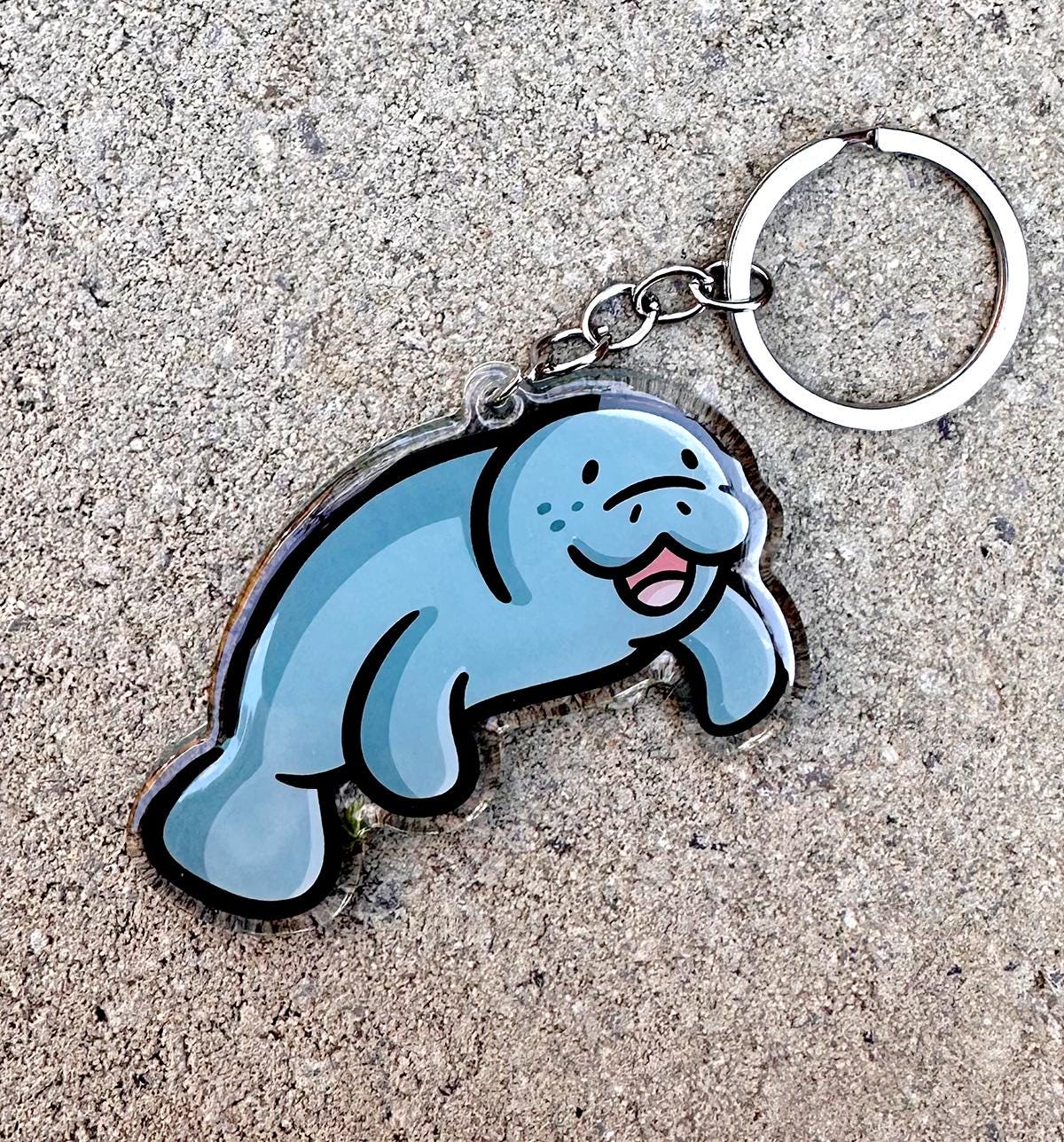 Manatee Keychain