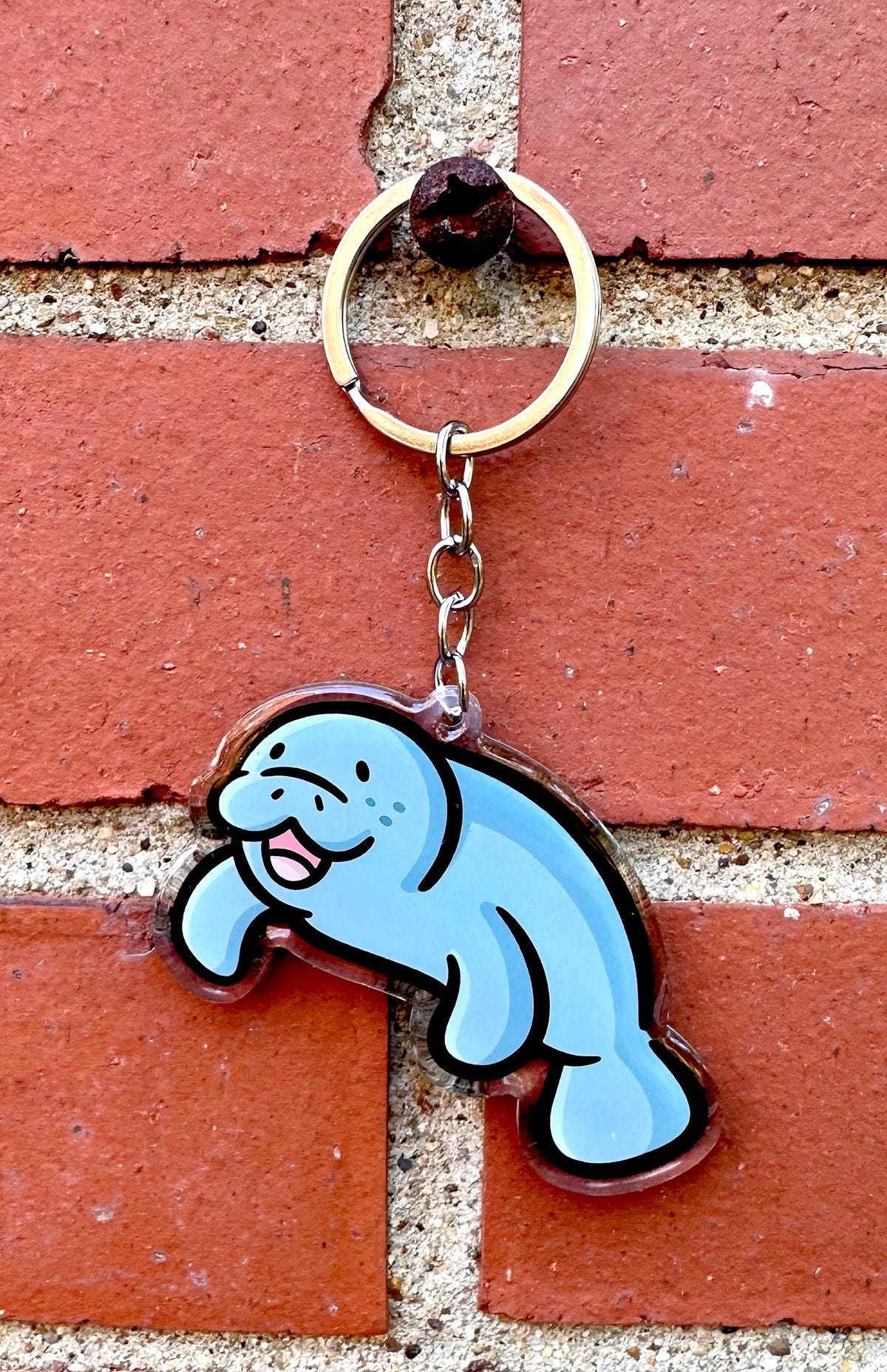 Manatee Keychain