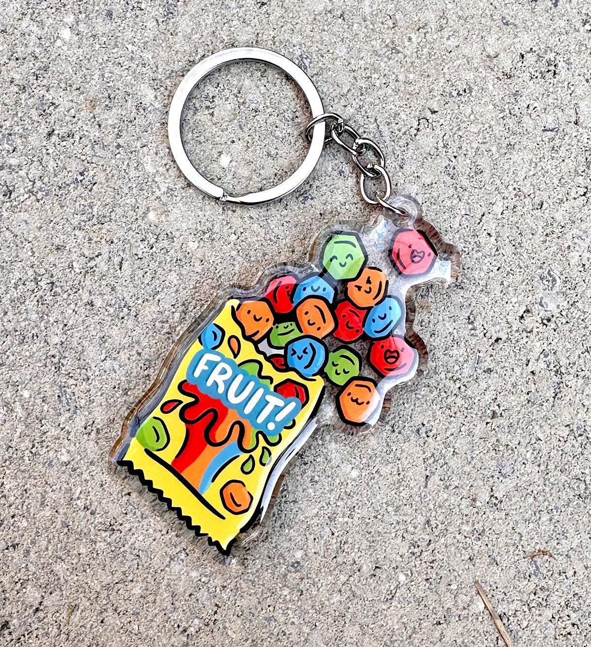 Fruit Gummies Keychain