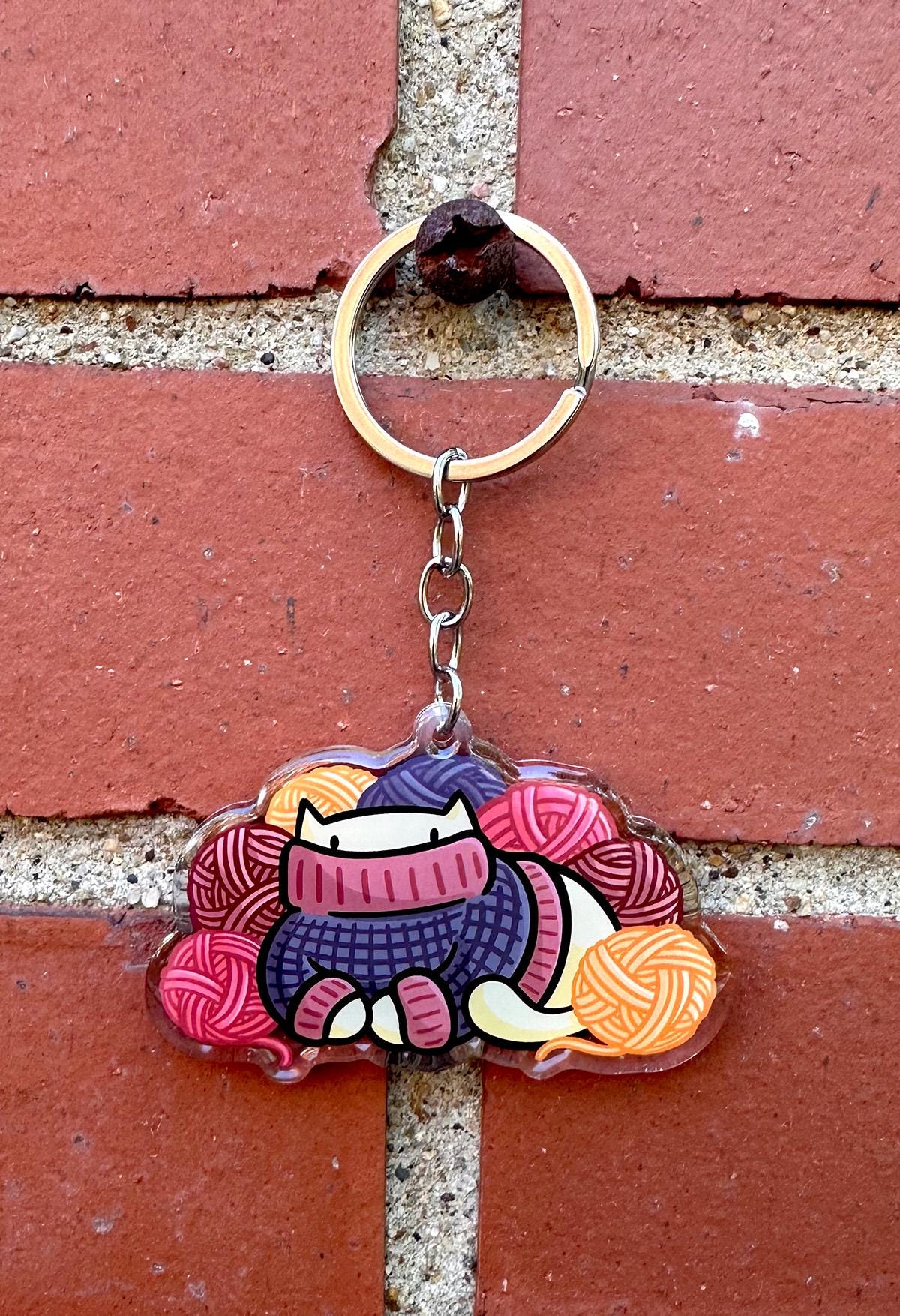 Sweater Cat Keychain