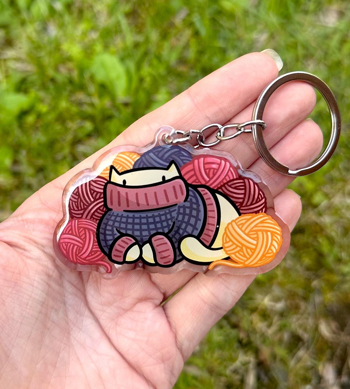 Sweater Cat Keychain