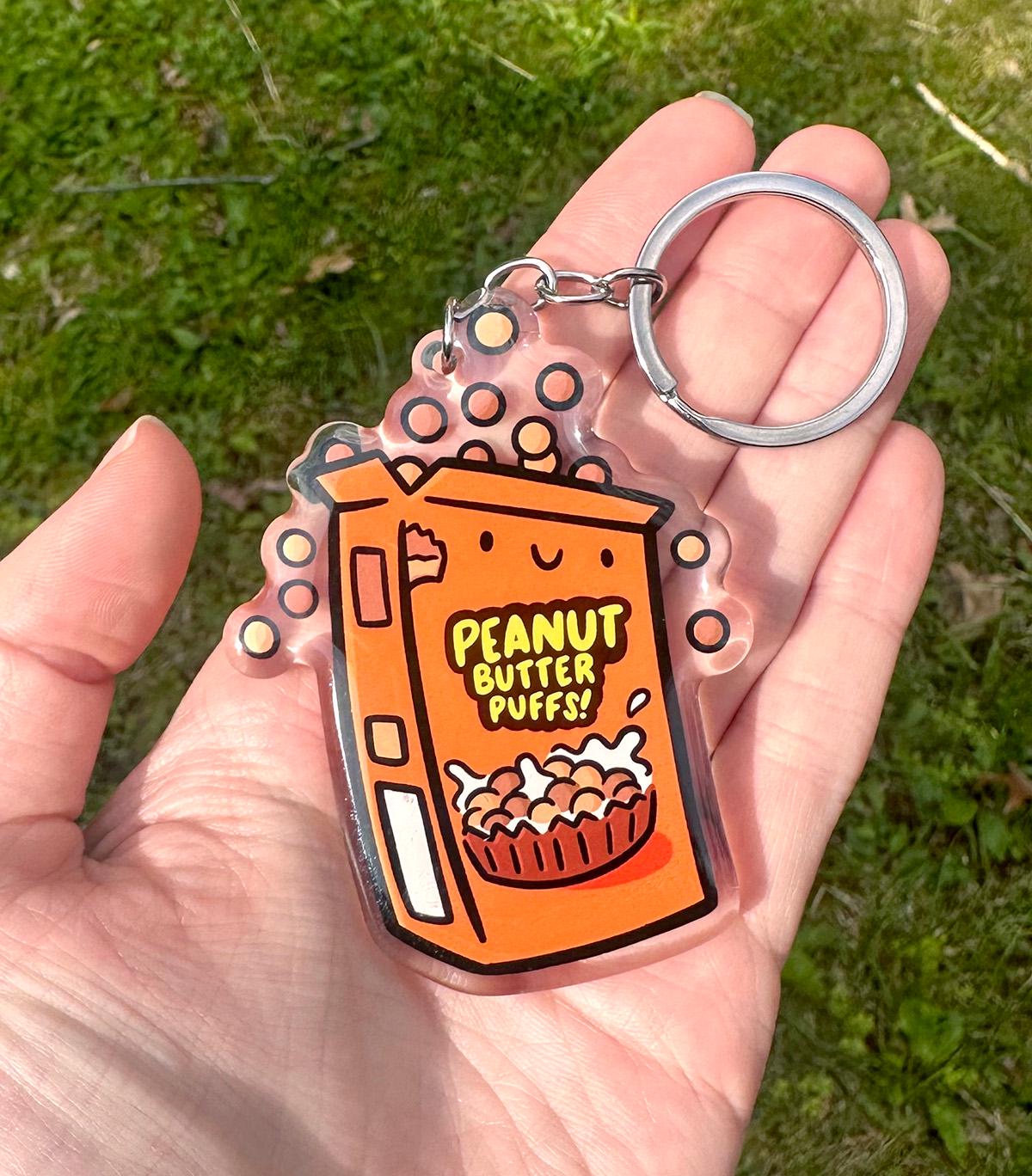 Peanut Butter Cereal Keychain