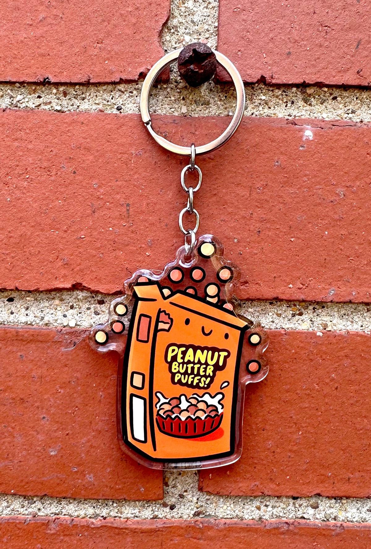 Peanut Butter Cereal Keychain