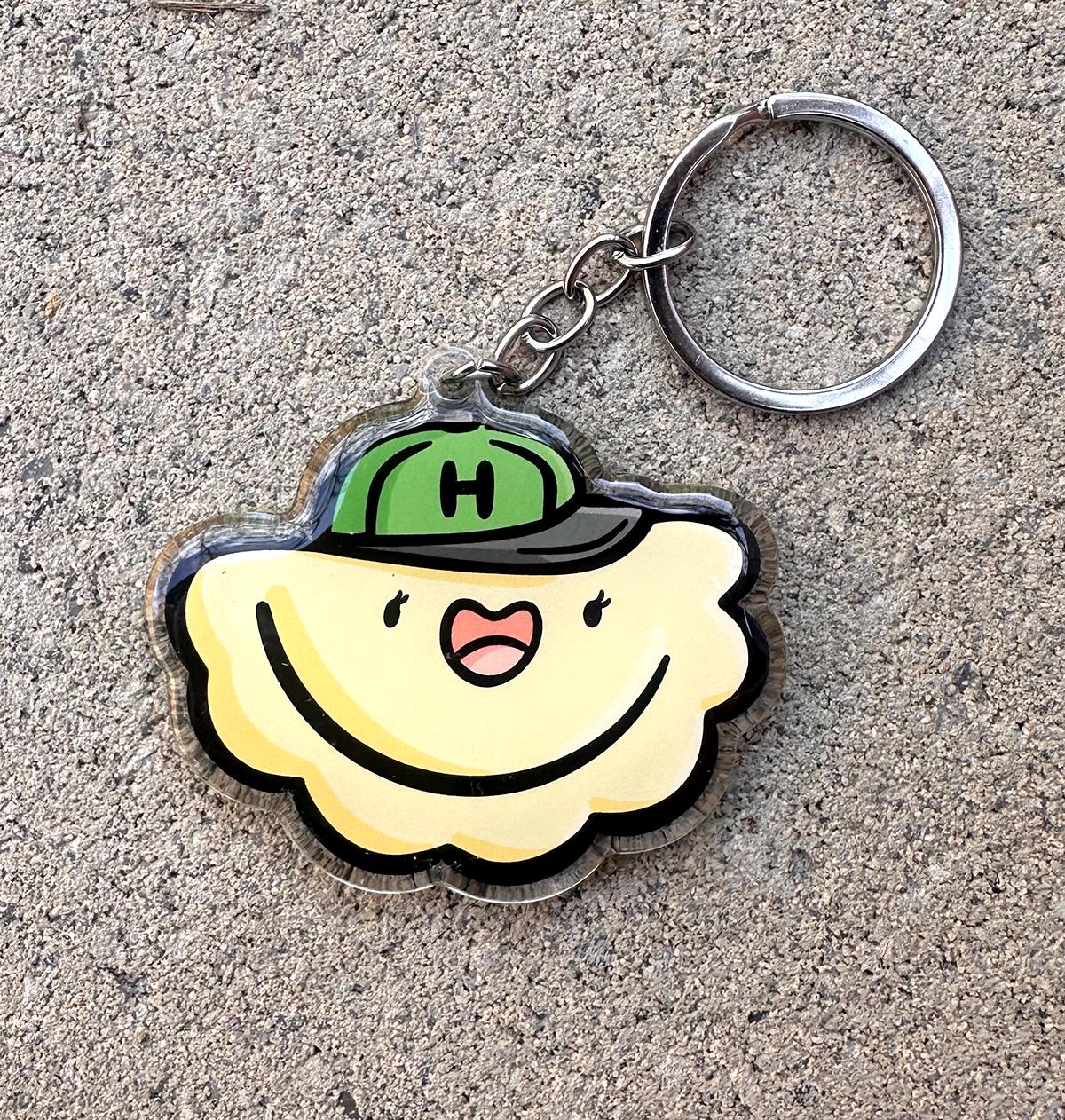 Pittsburgh Pierogi Keychain (Jalapeno)
