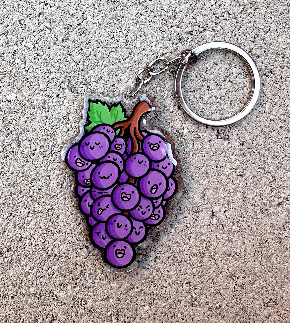 Grapes Keychain