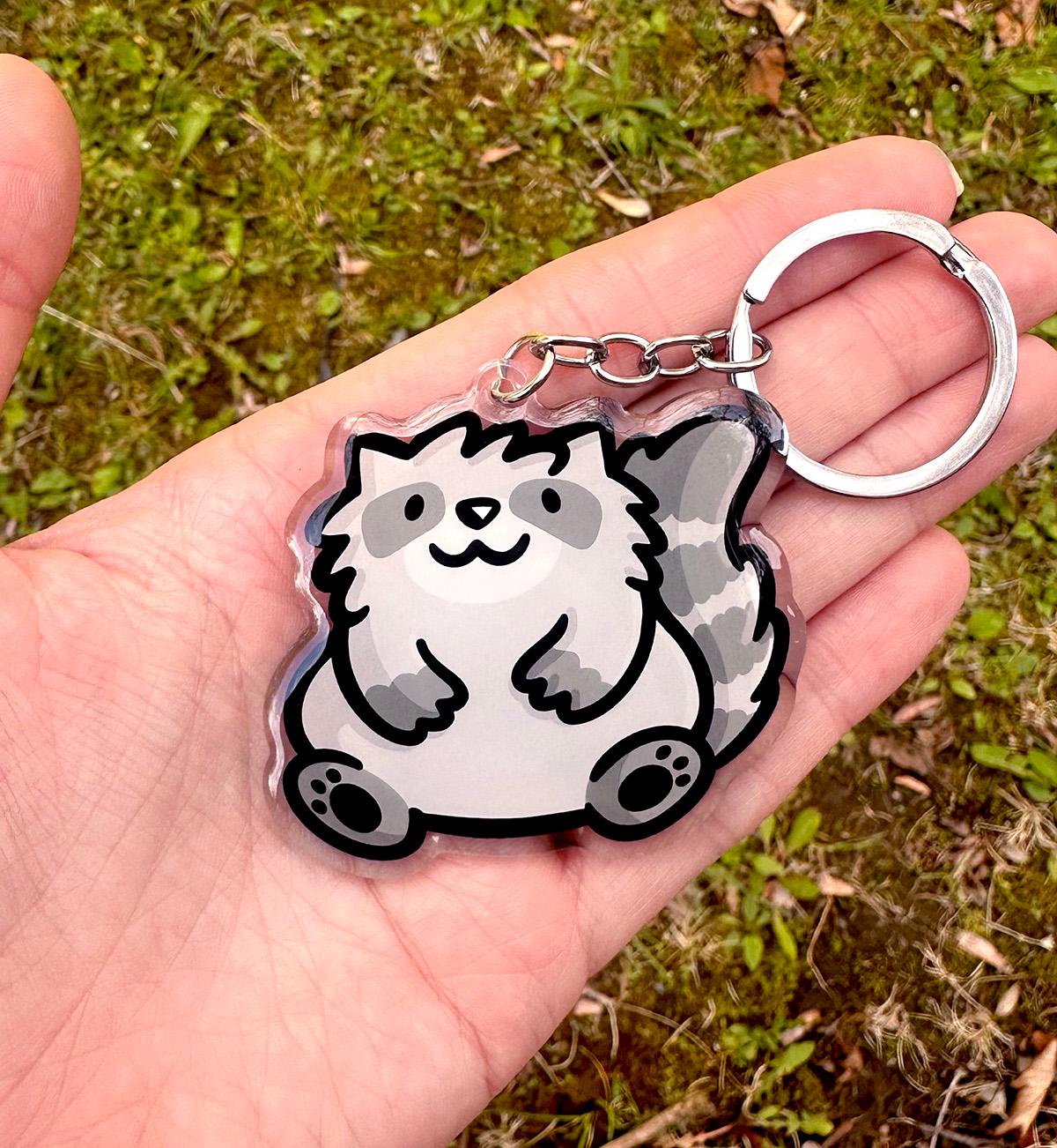 Raccoon Keychain