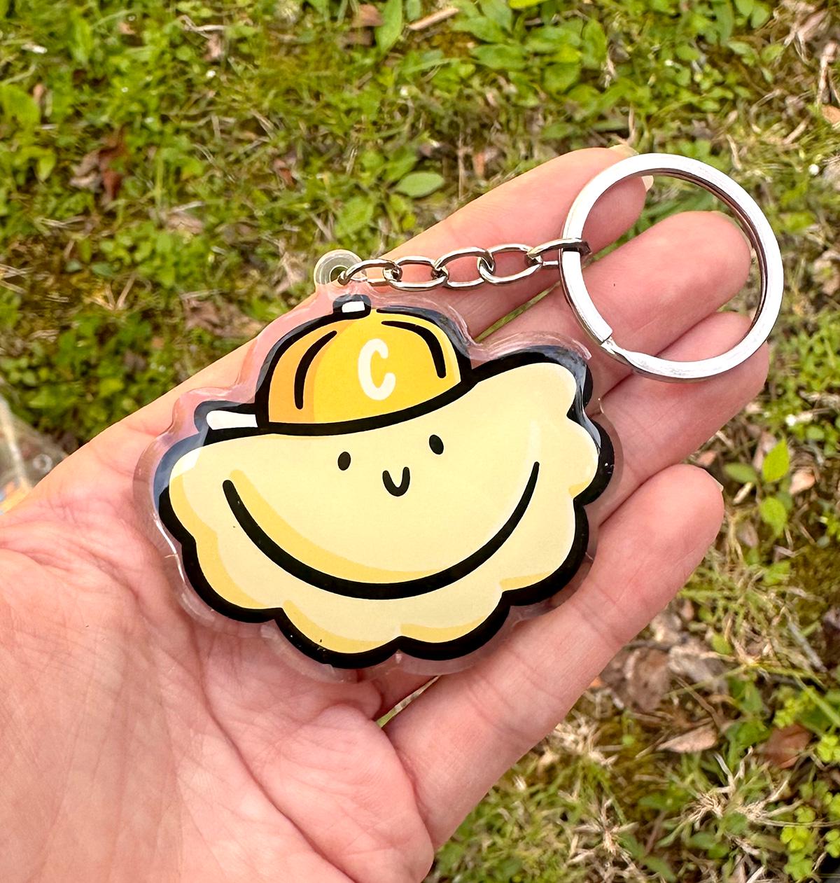Pittsburgh PIerogi Keychain (Cheddar)