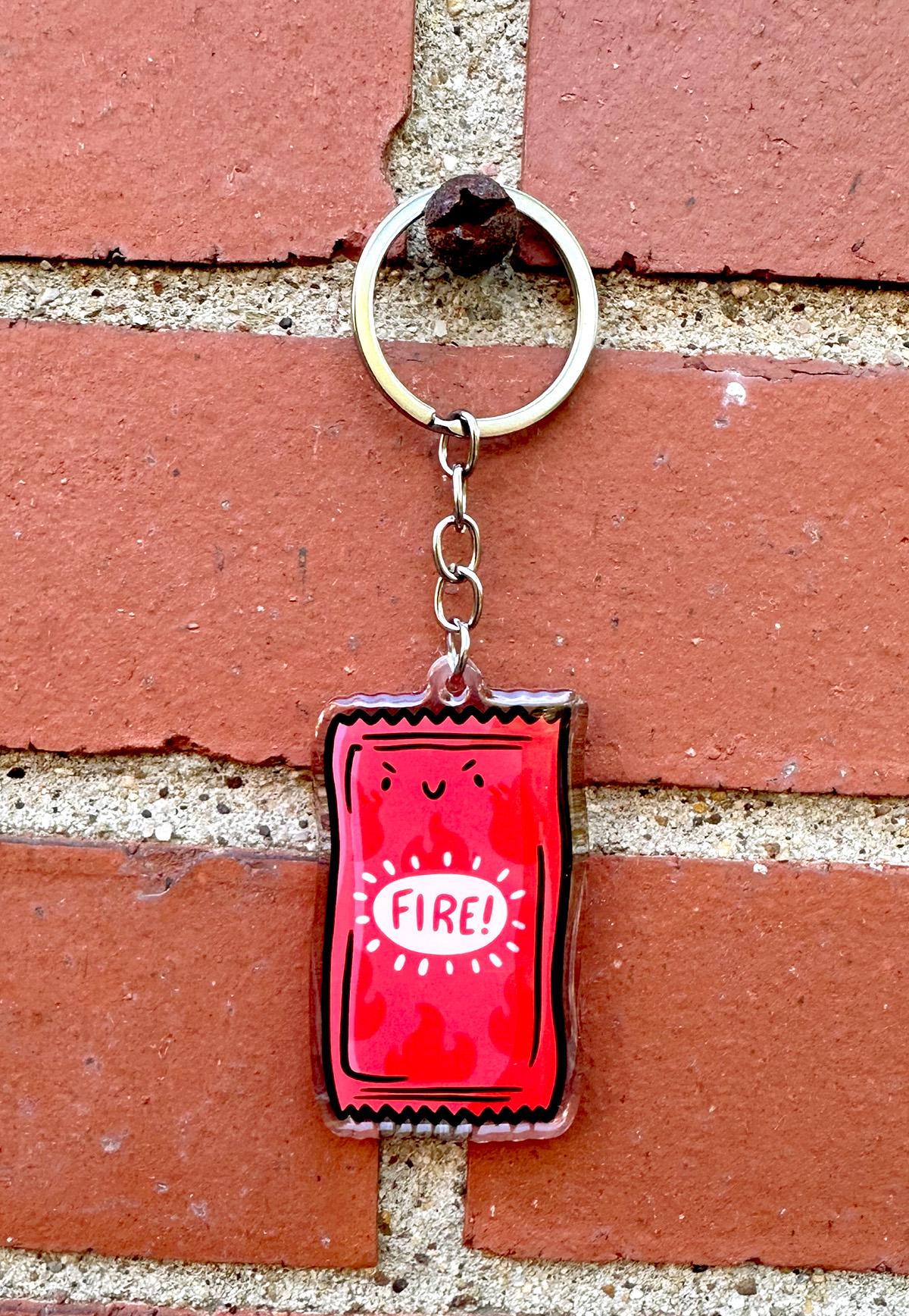 Taco Sauce Keychain (Fire)