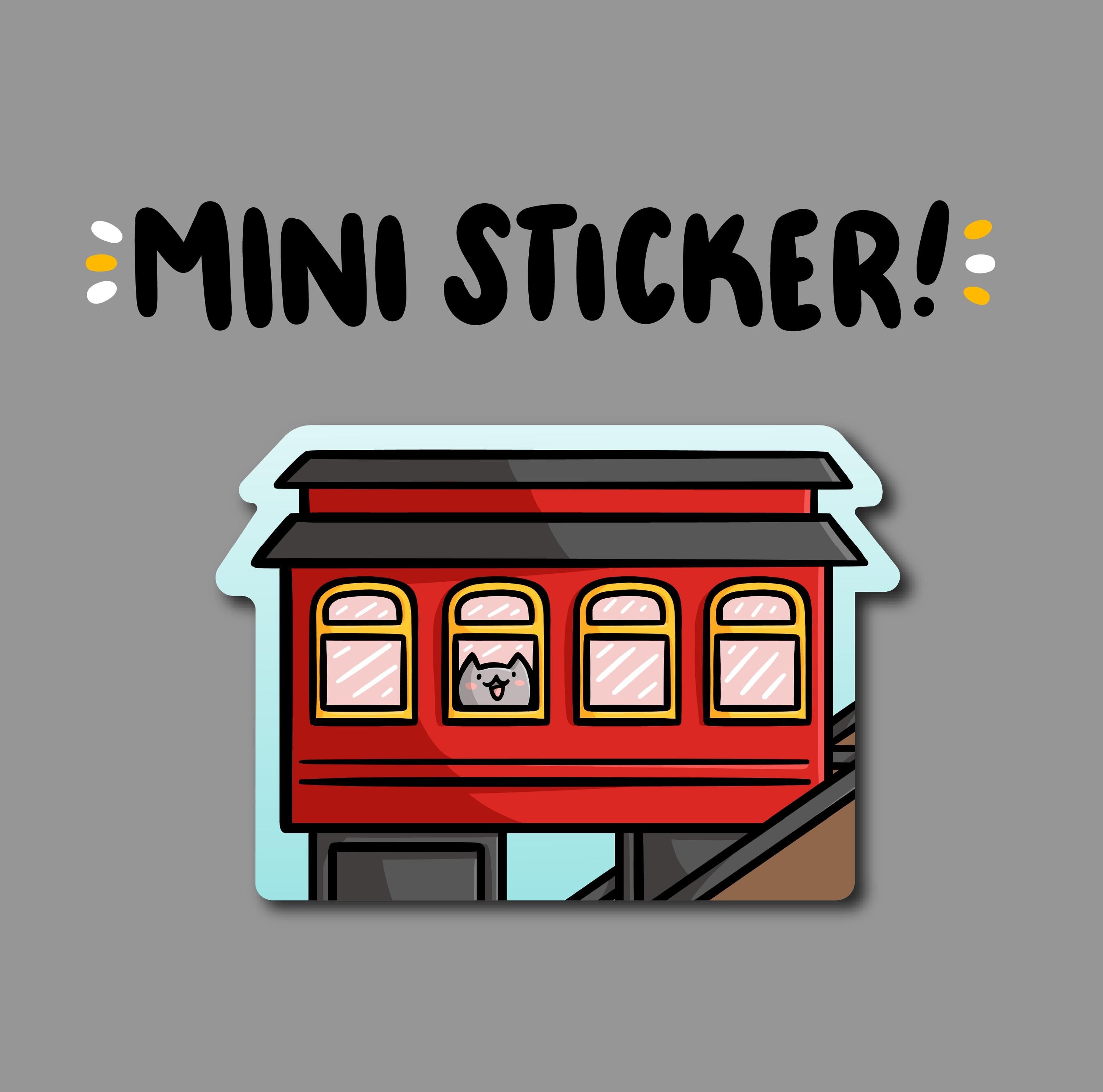 Incline Cat Mini Sticker