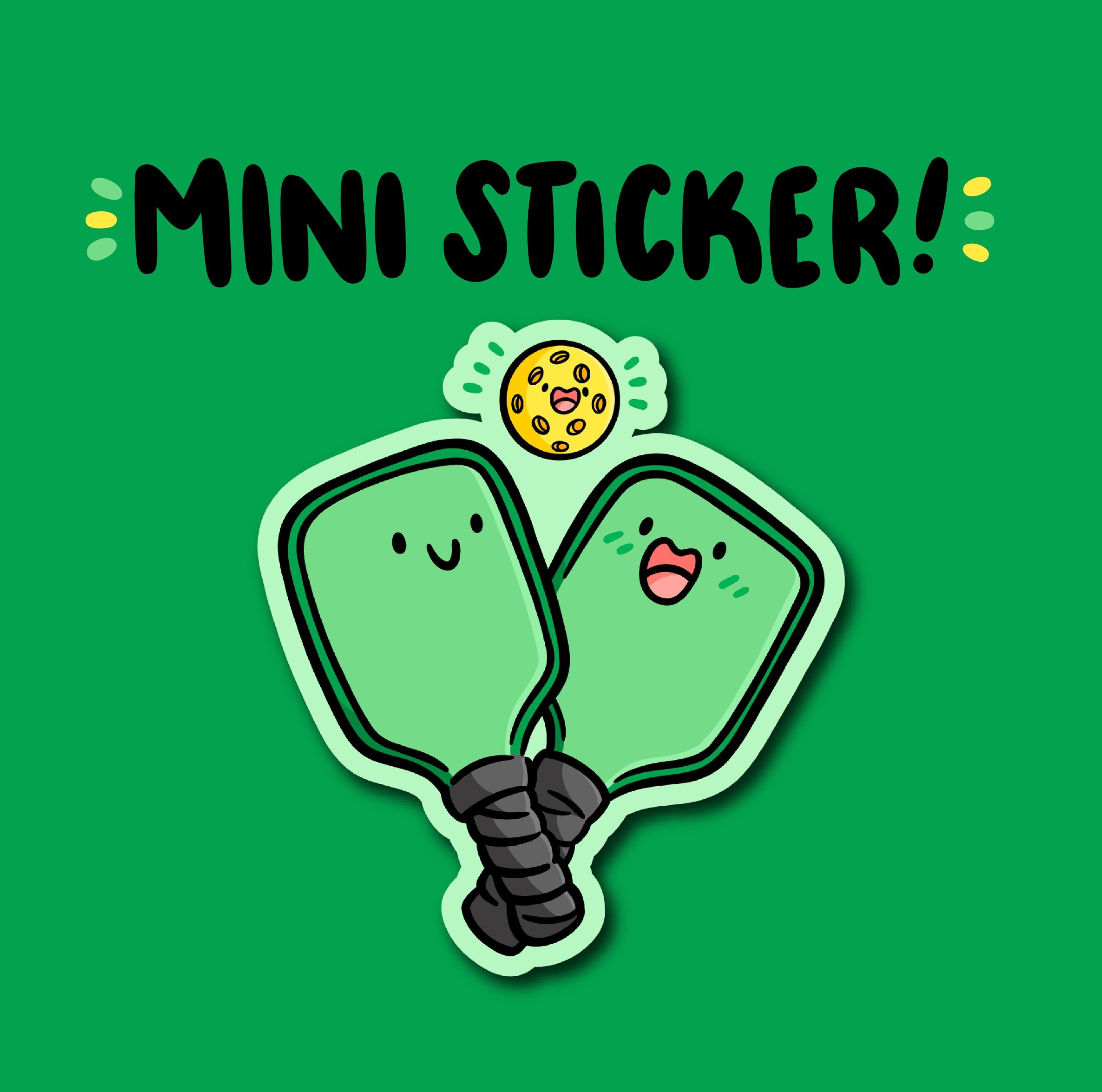 Pickleball Mini Sticker