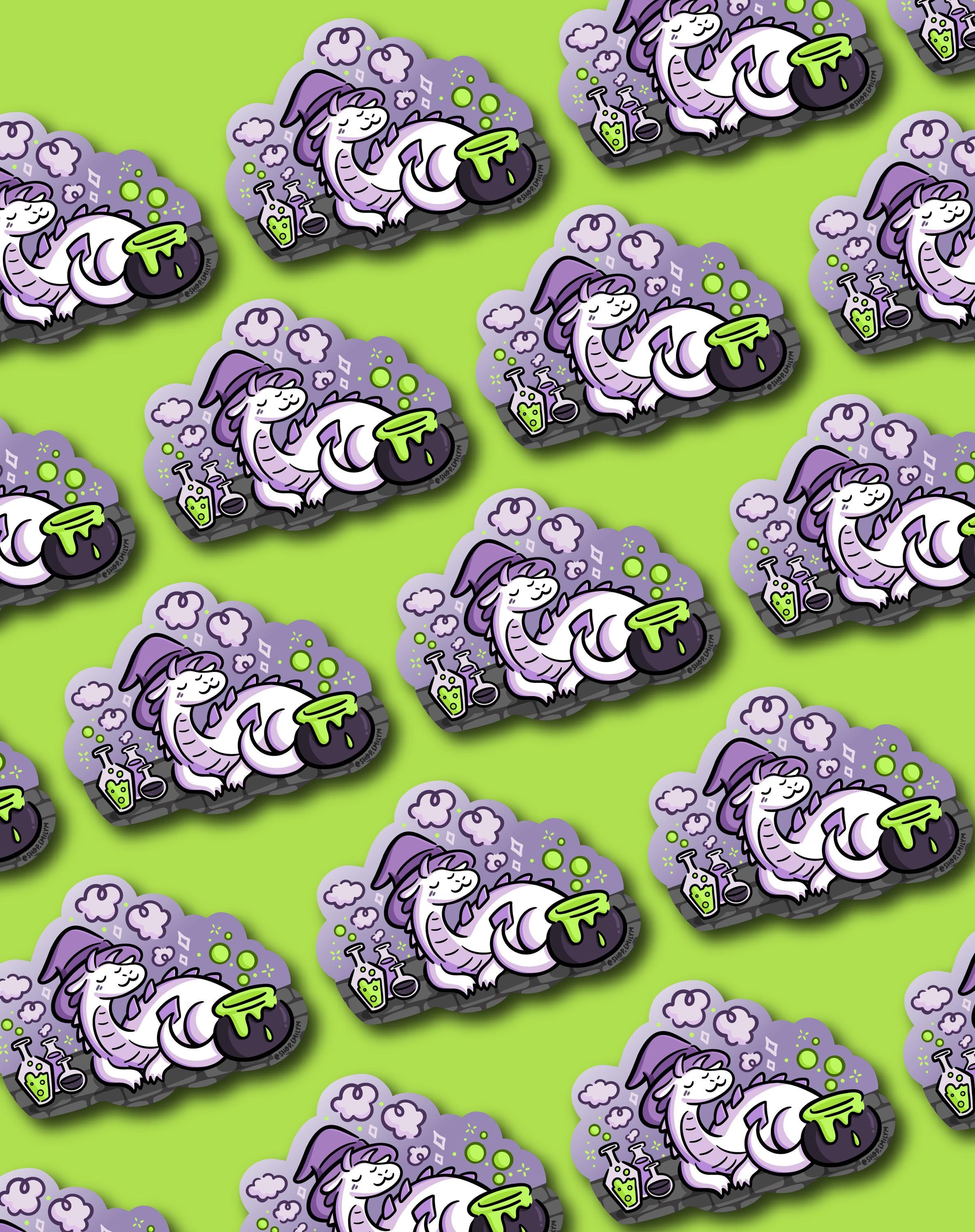 Witch Dragon Sticker