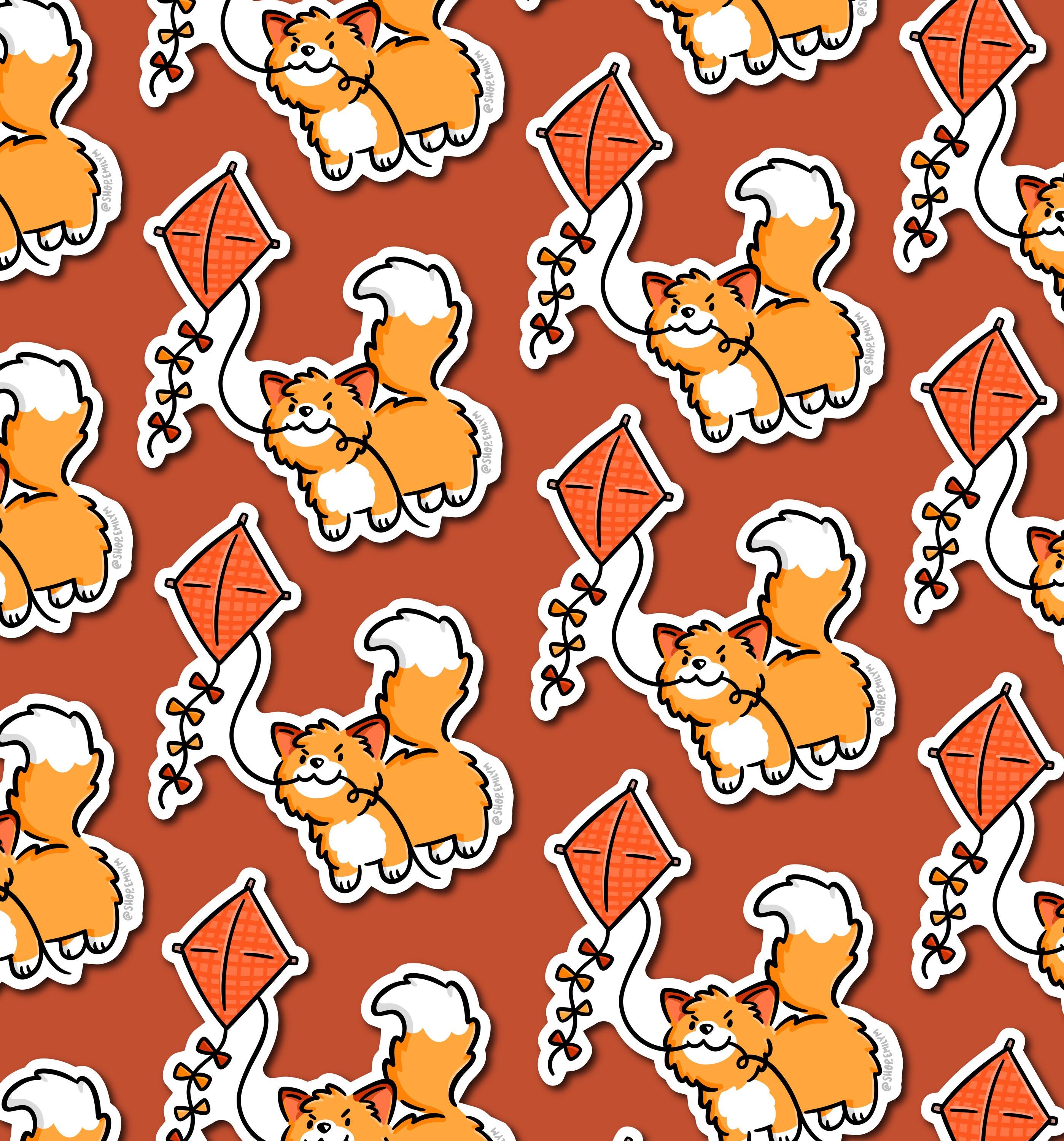 Kite Fox Sticker