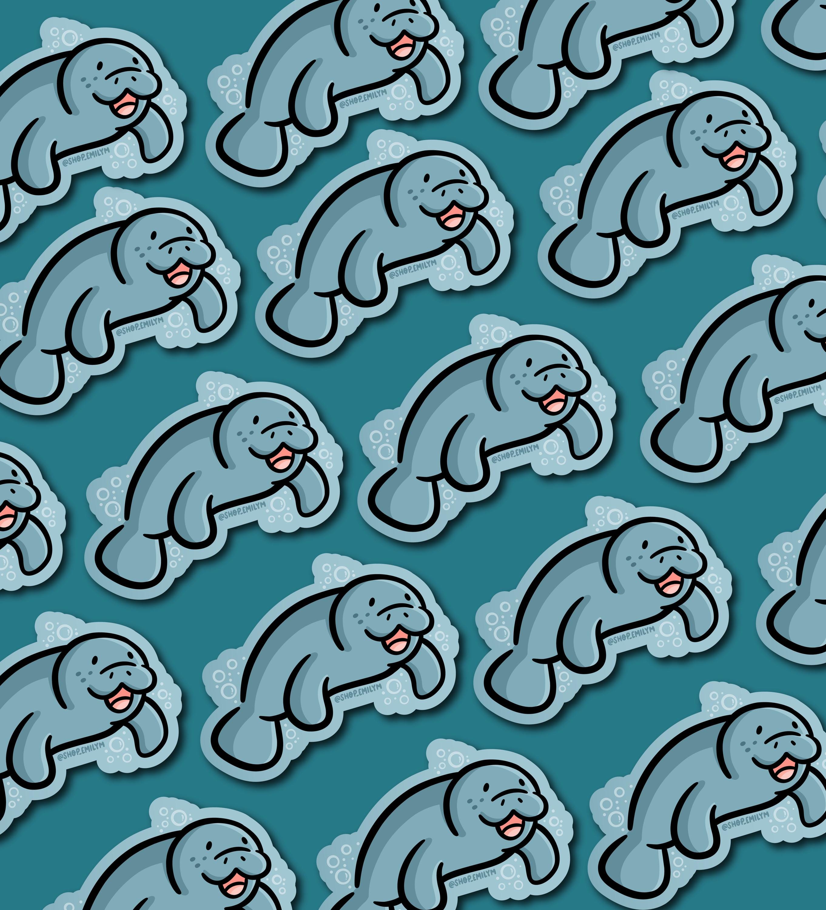 Manatee Sticker