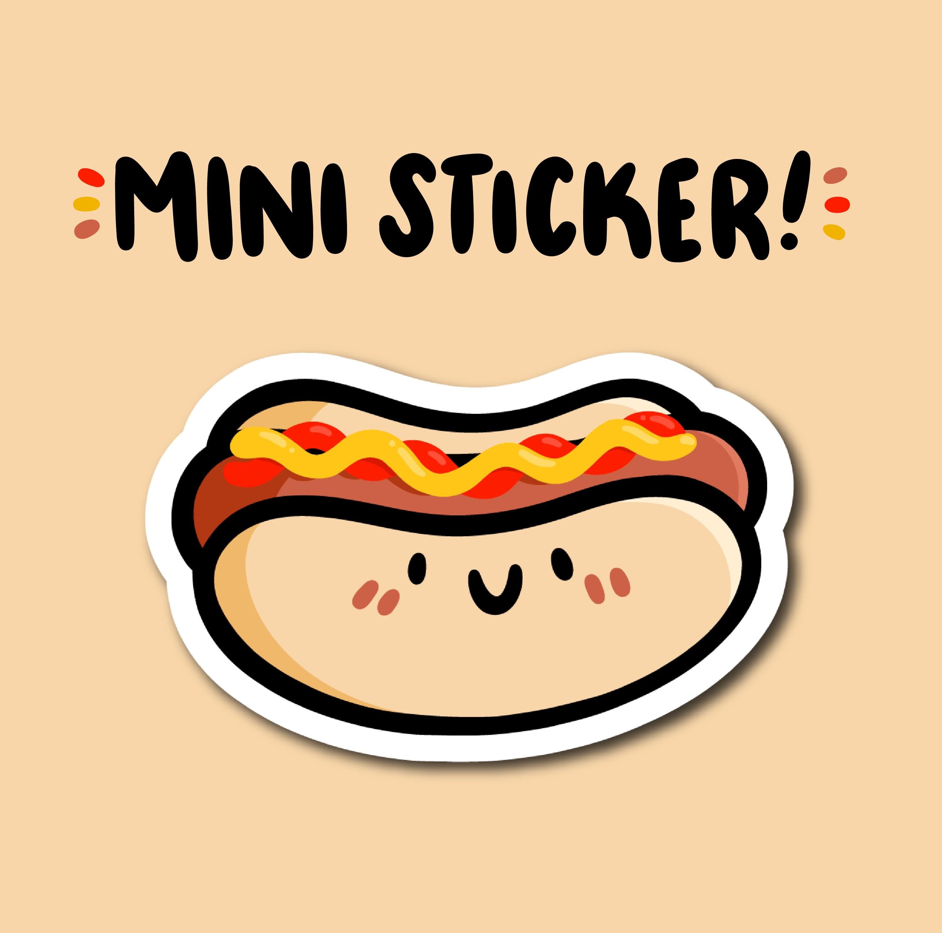 Hot Dog Mini Sticker