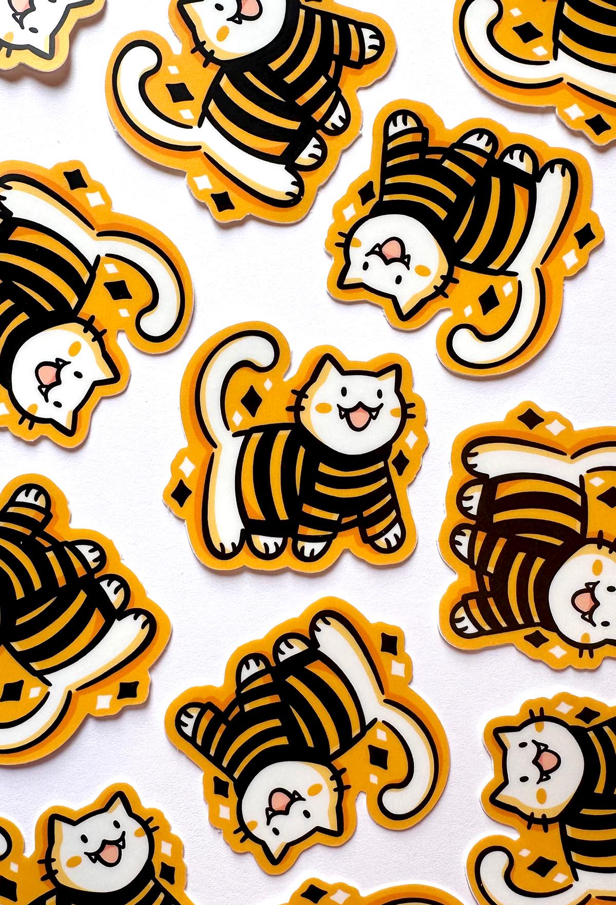 Yinzer Kitty Mini Sticker