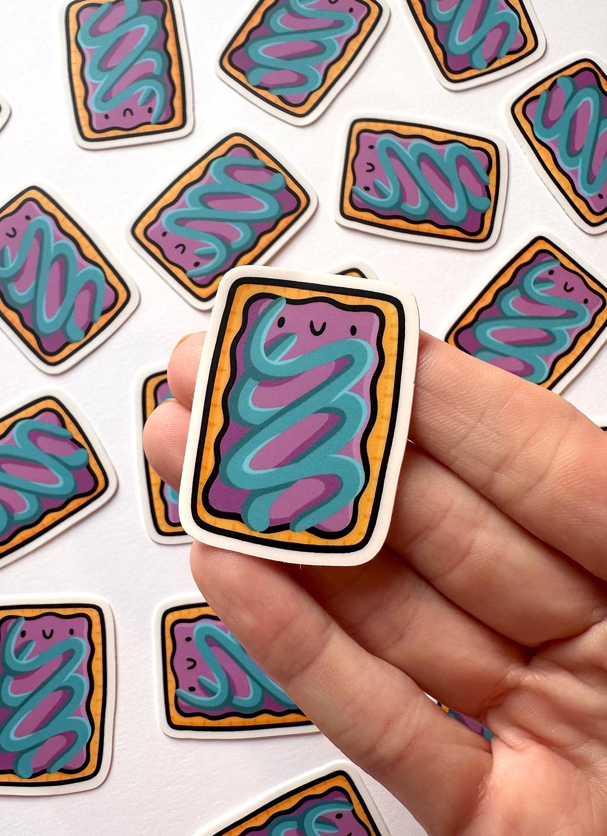 Wildberry Toaster Pastry Mini Sticker