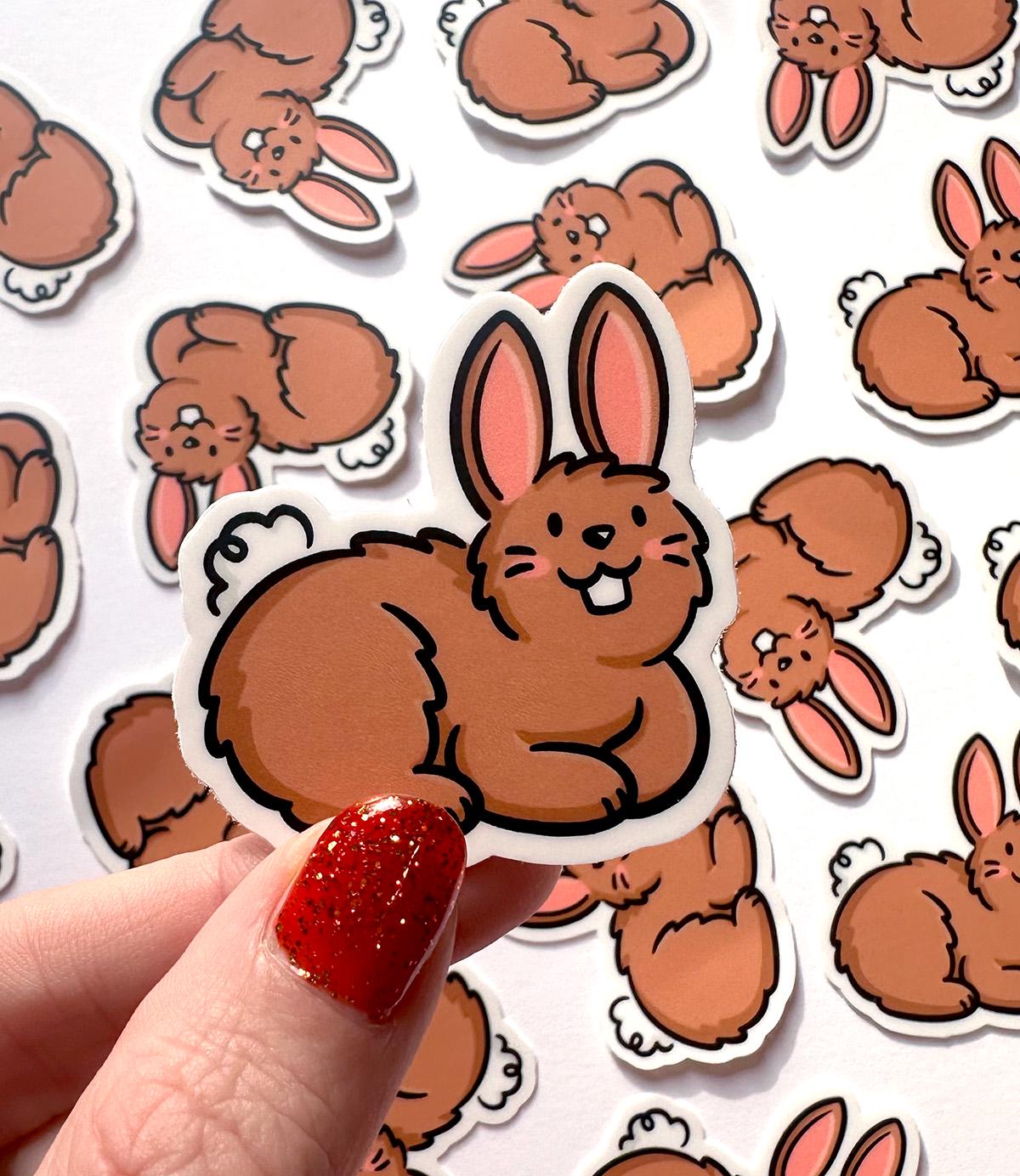 Bunny Mini Sticker (Brown)