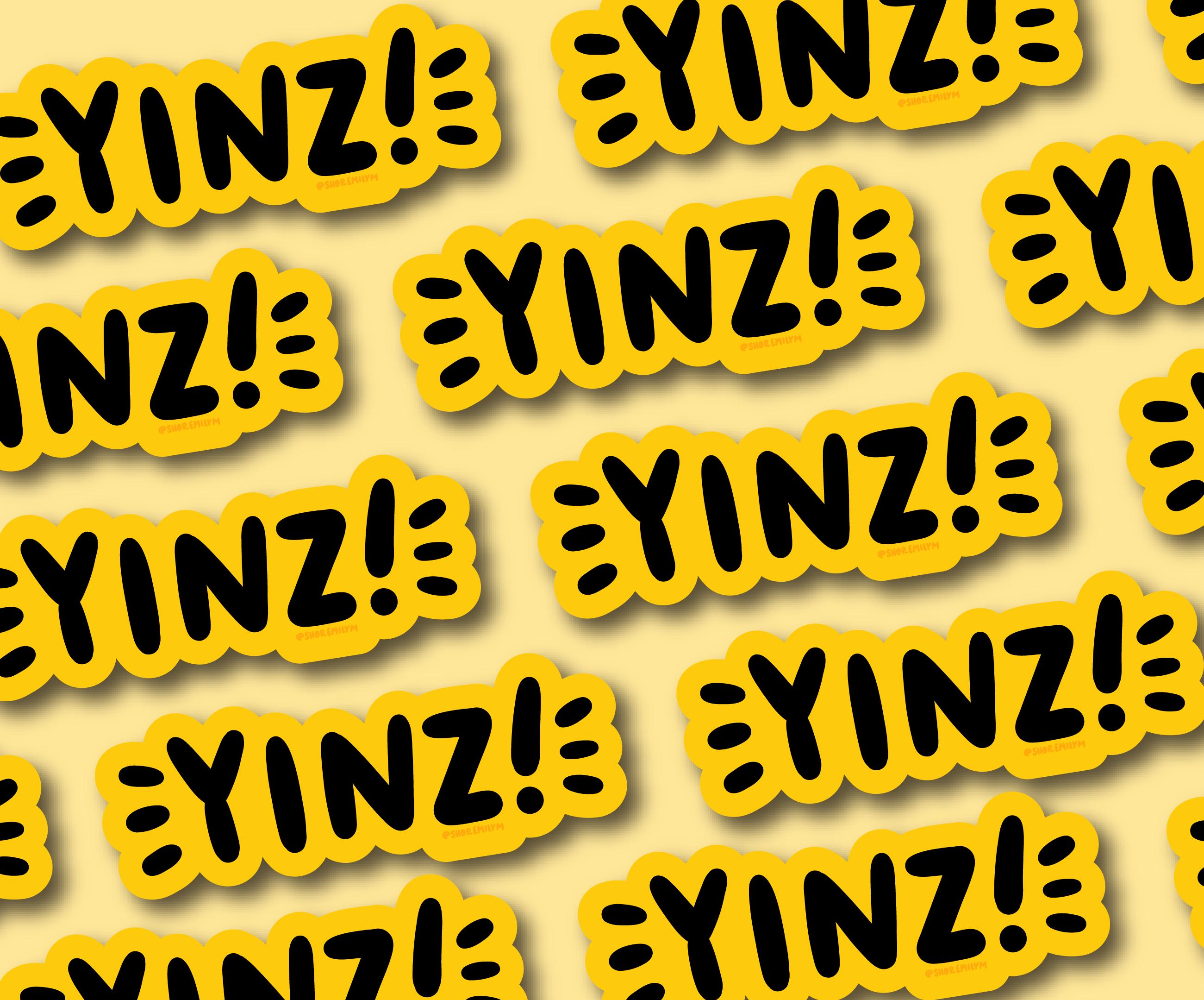 Yinz Magnet (Yellow)