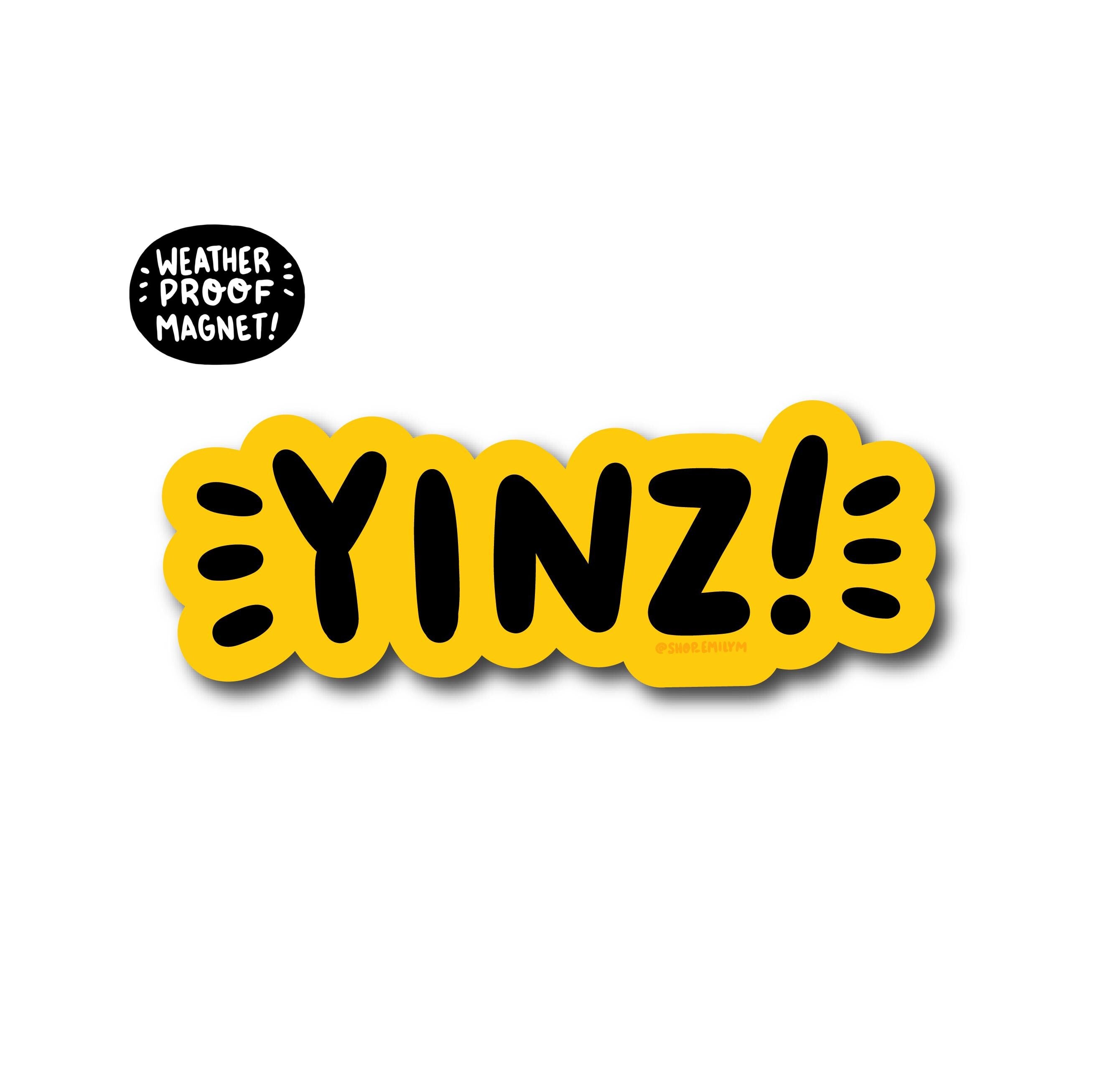Yinz Magnet (Yellow)