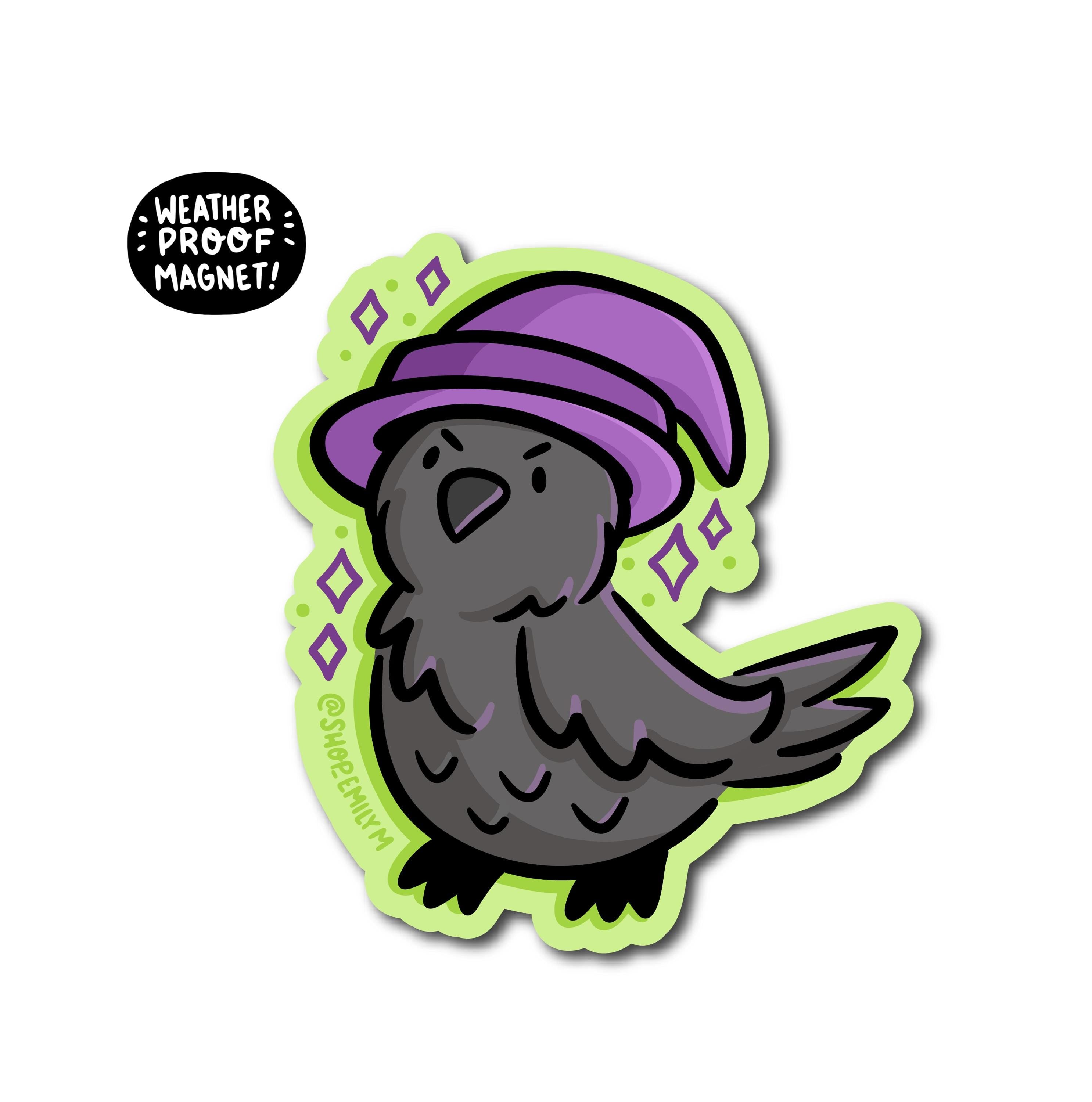 Witch Crow Magnet