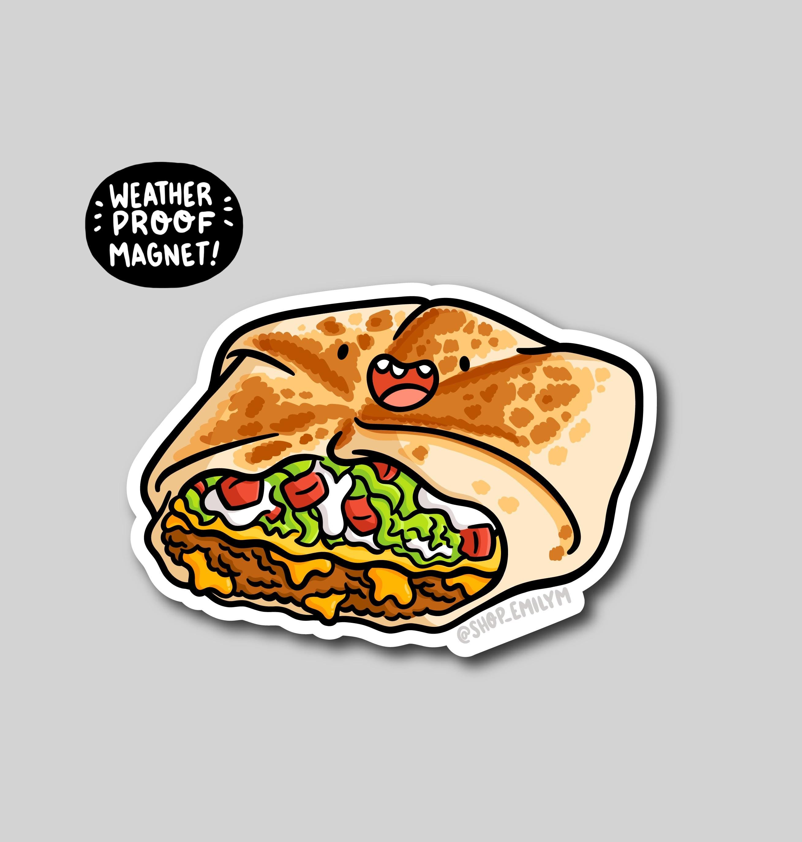 Crunchy Taco Wrap Magnet