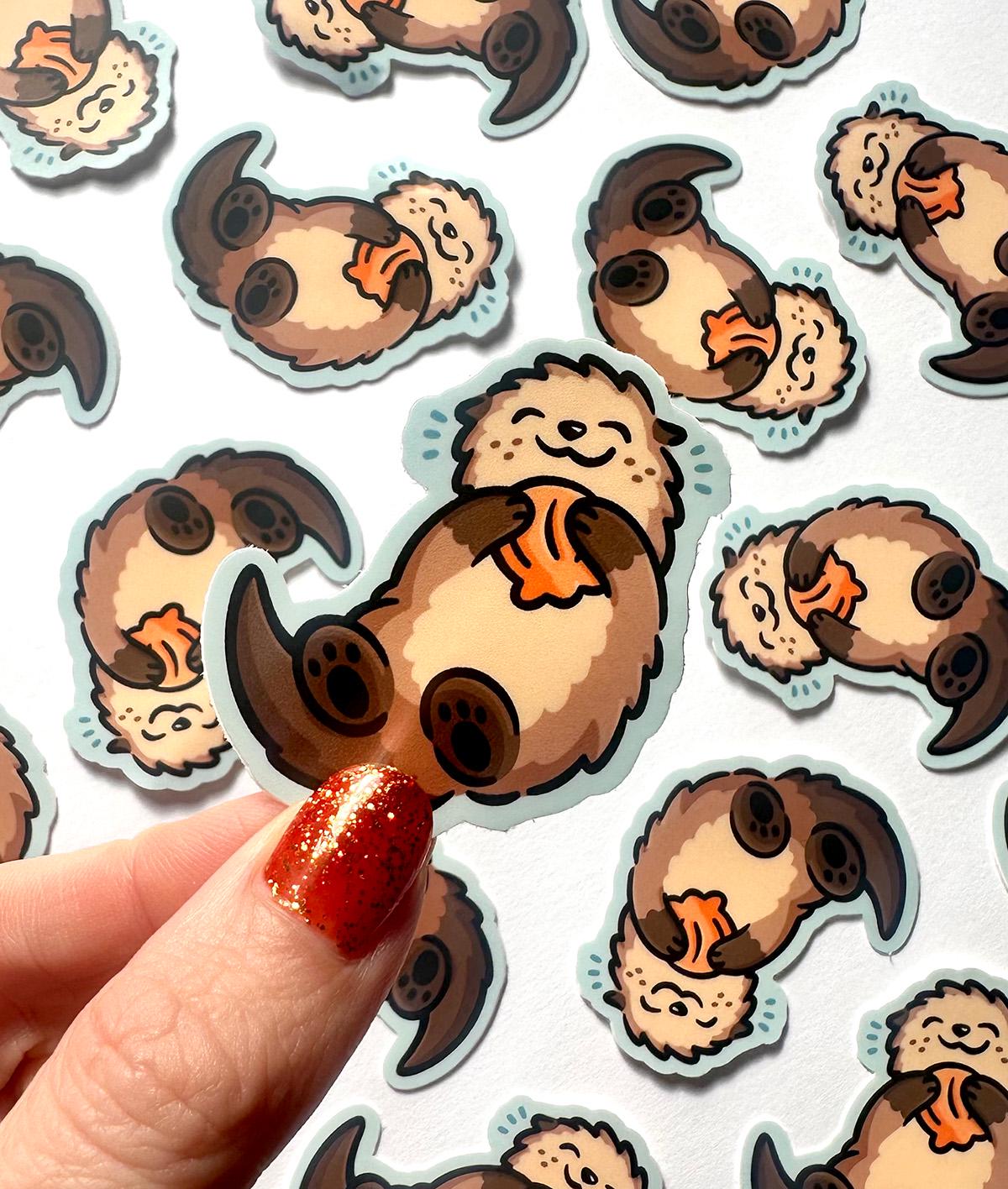 Sea Otter Mini Sticker