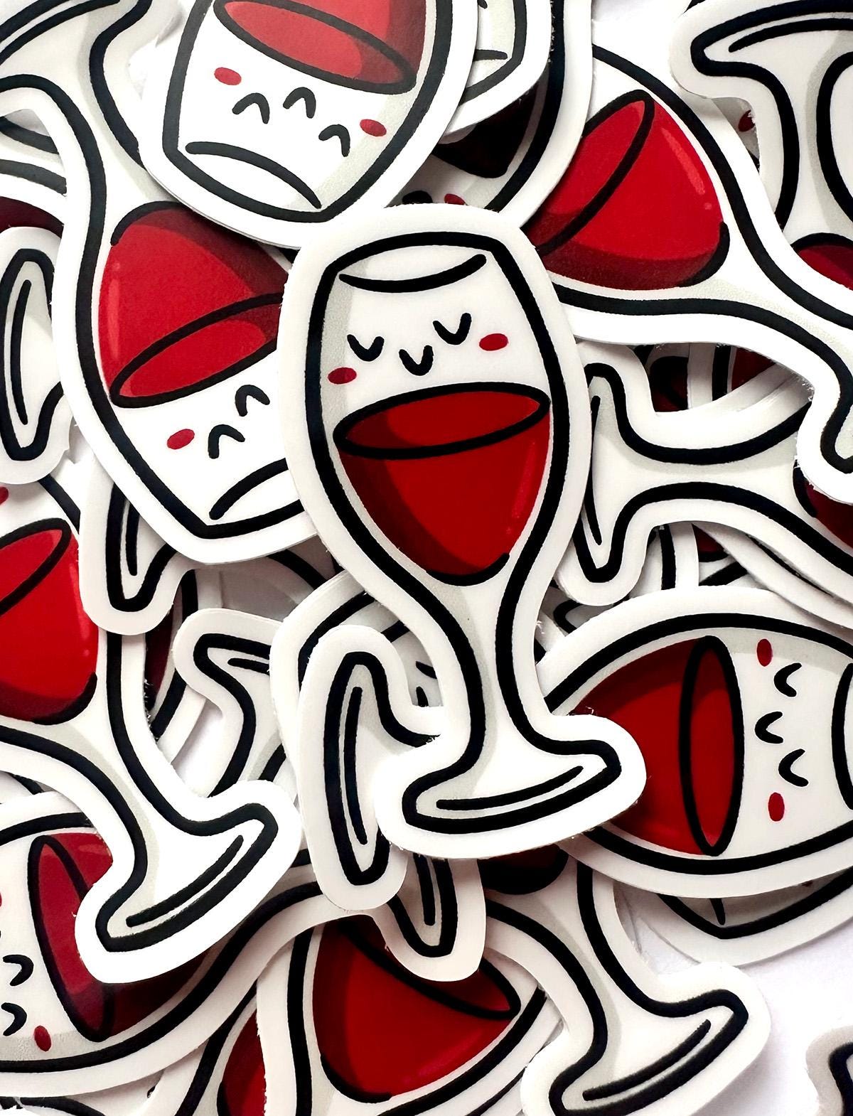 Red Wine Mini Sticker