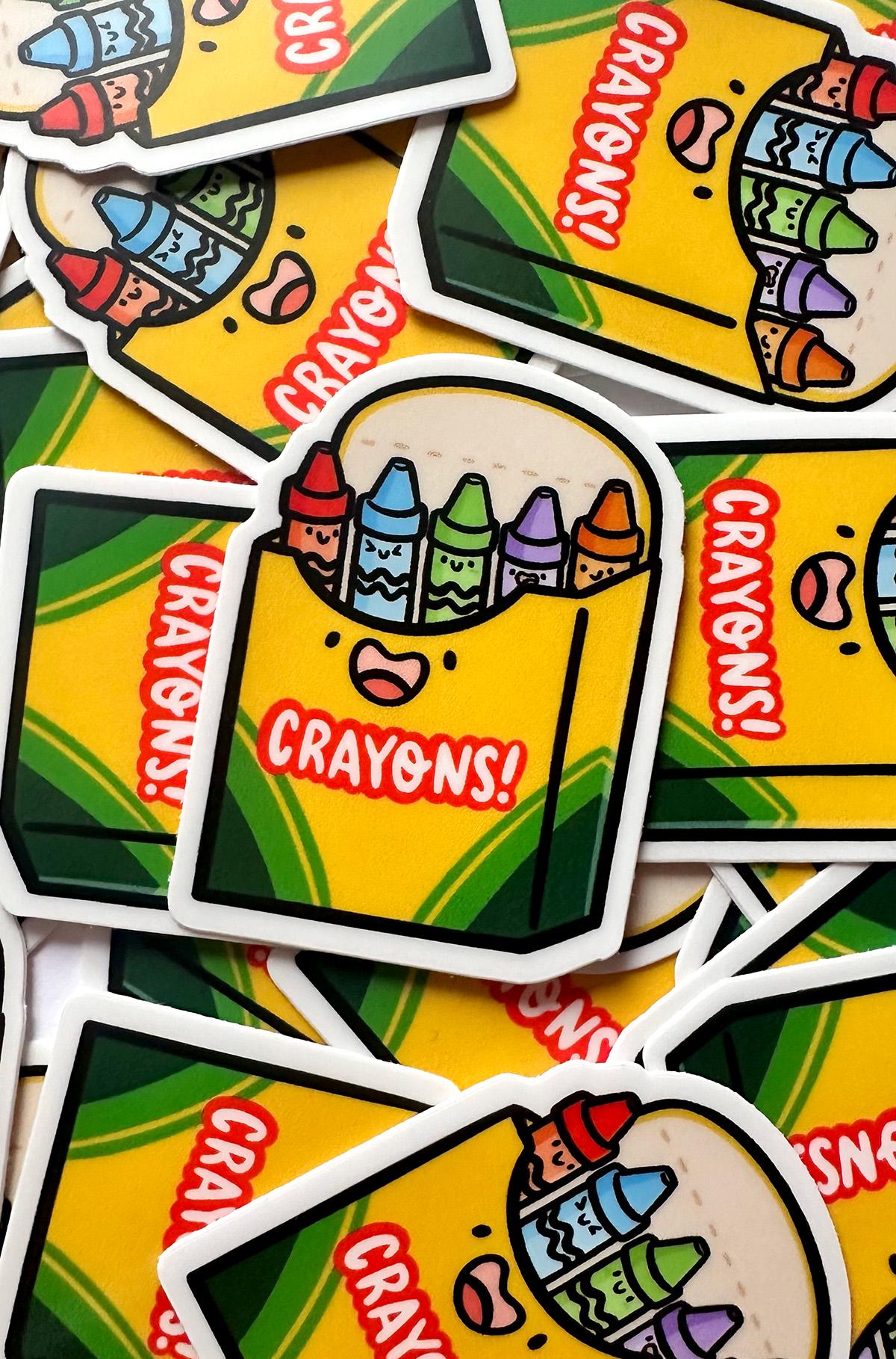 Crayons Mini Sticker