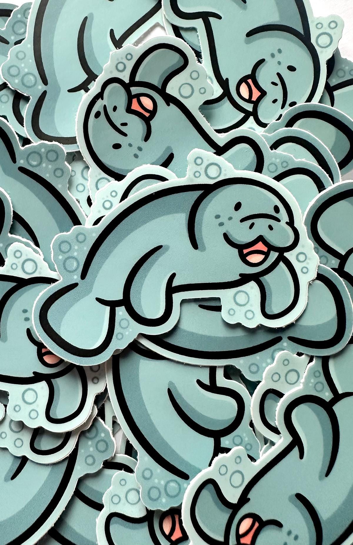 Manatee Mini Sticker